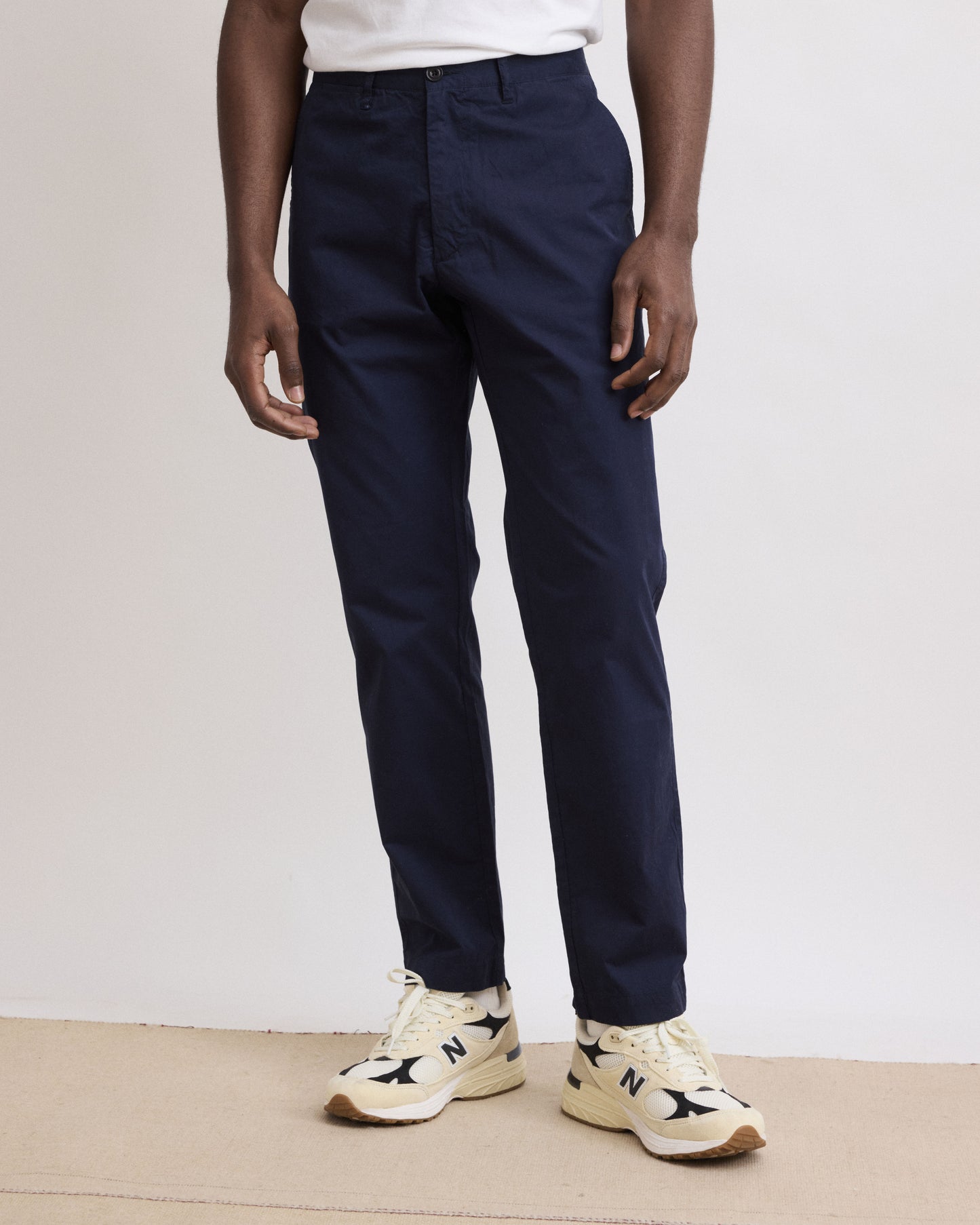 Pantalon Homme en Chino Léger Bleu Marine Tyron