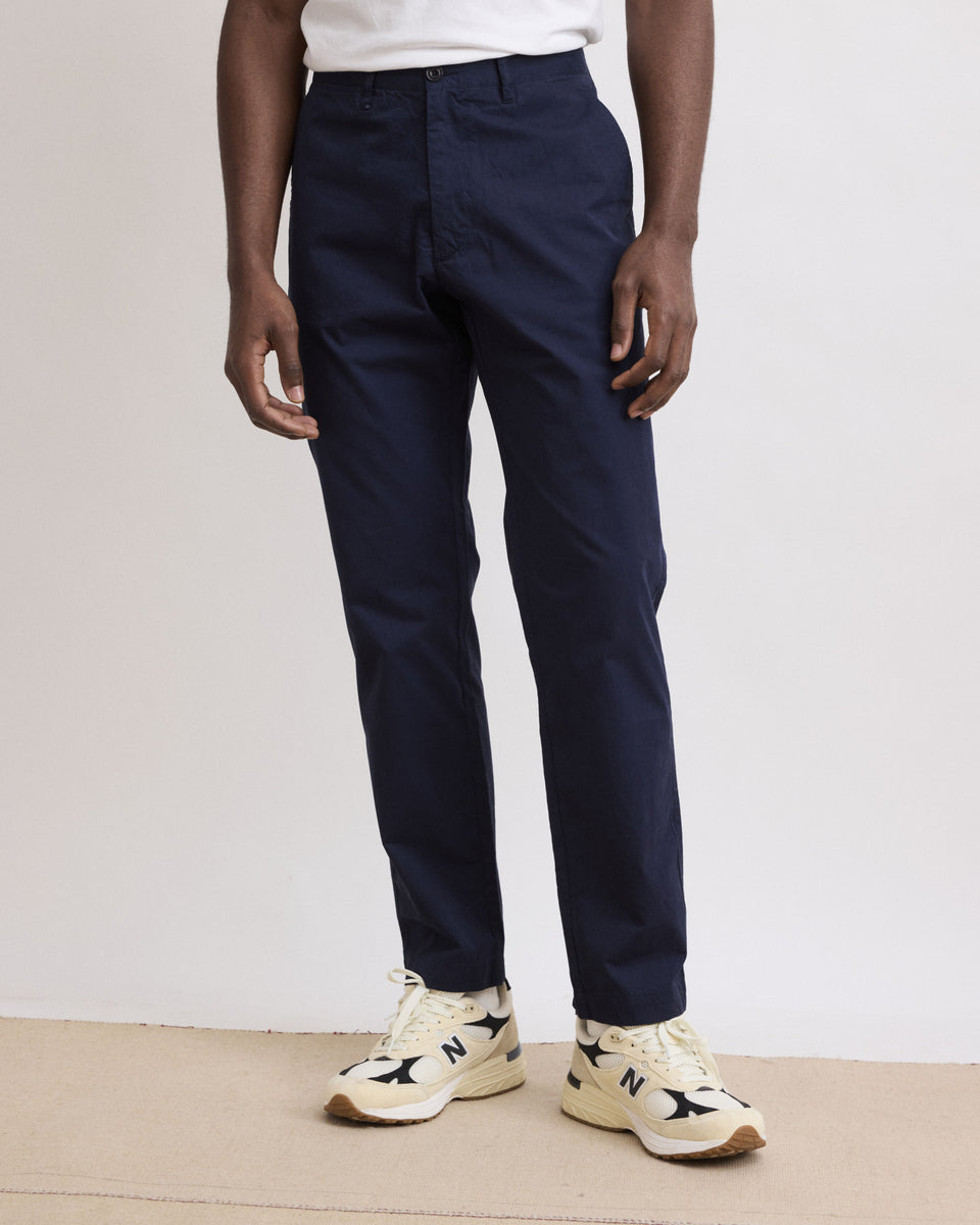 Pantalon Homme en Chino Léger Bleu Marine Tyron - Image alternative