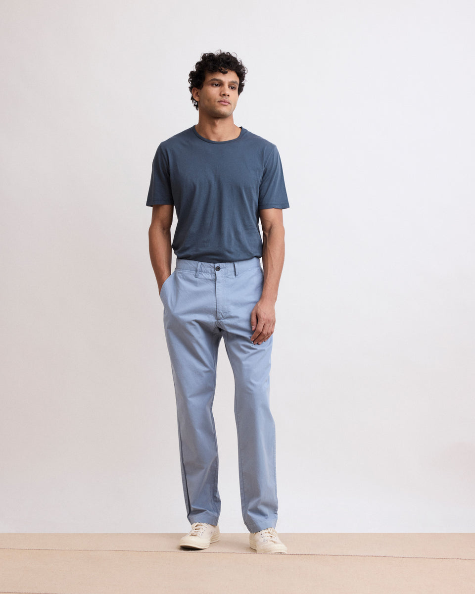 Pantalon Homme en Chino Léger Bleu gris Marine Tyron - Image principale