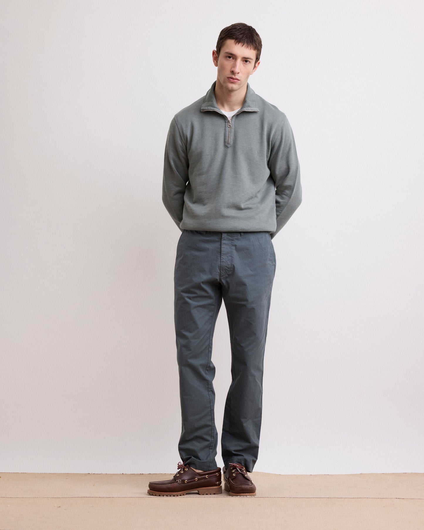 Pantalon Homme en Chino Léger Vert Eucalyptus Tyron