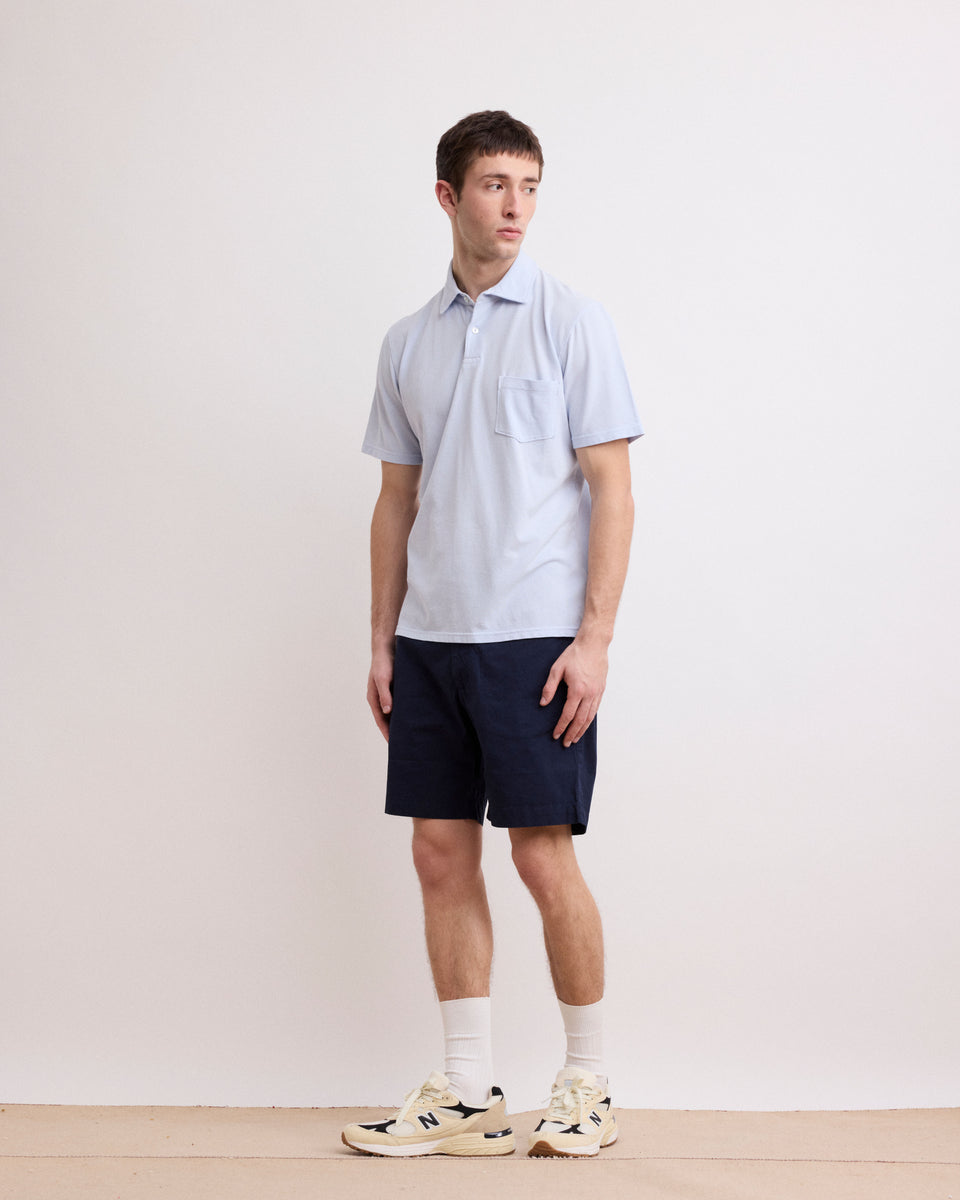 Byron Men's Navy Blue Light Chino Shorts - Image 3