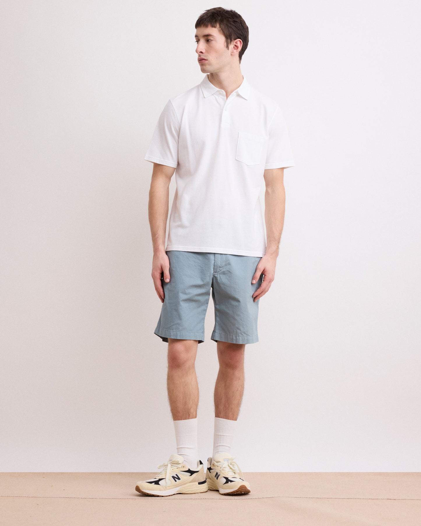 Short Homme en Chino Léger Vert Celadon Byron