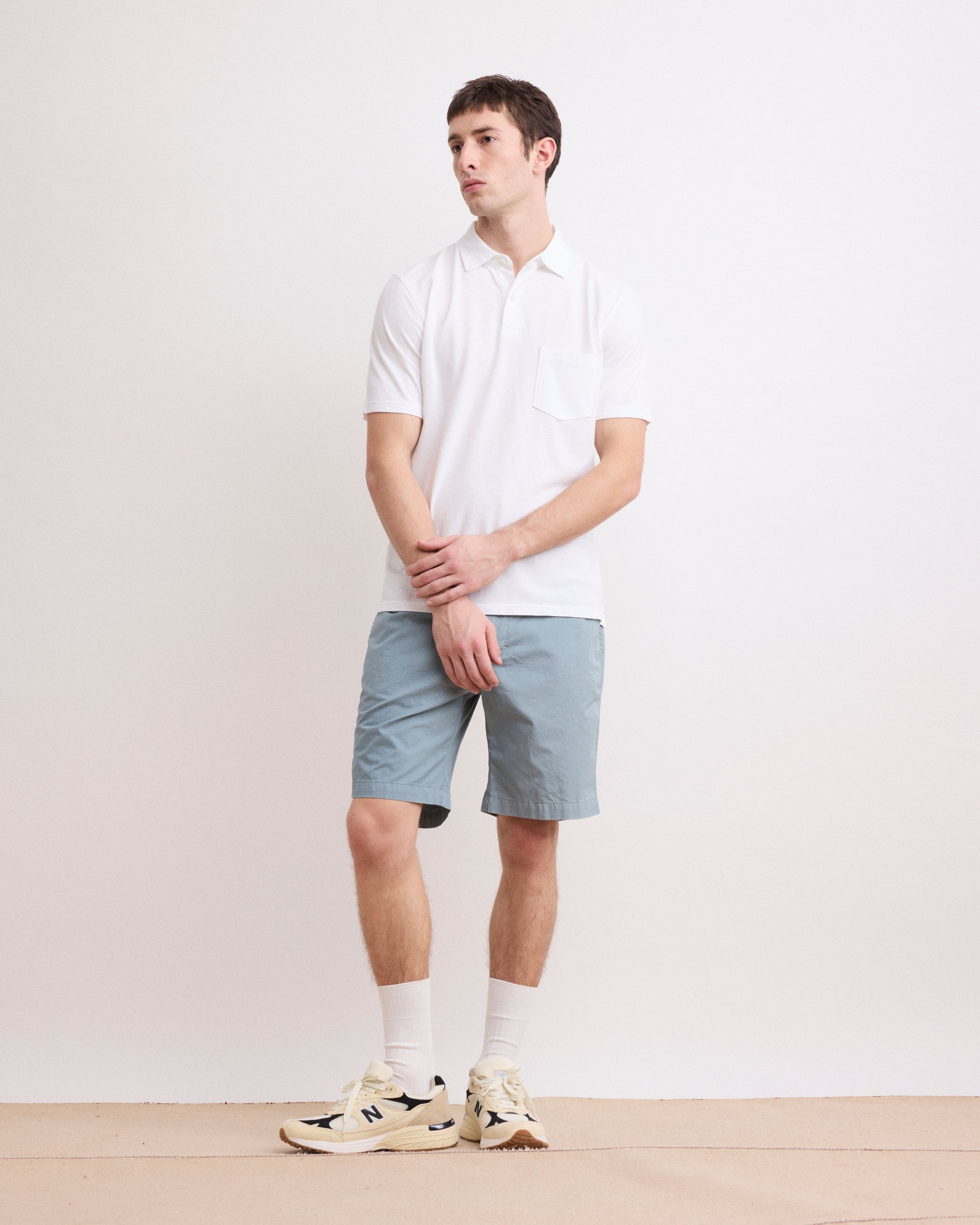 Short Homme en Chino Léger Vert Celadon Byron