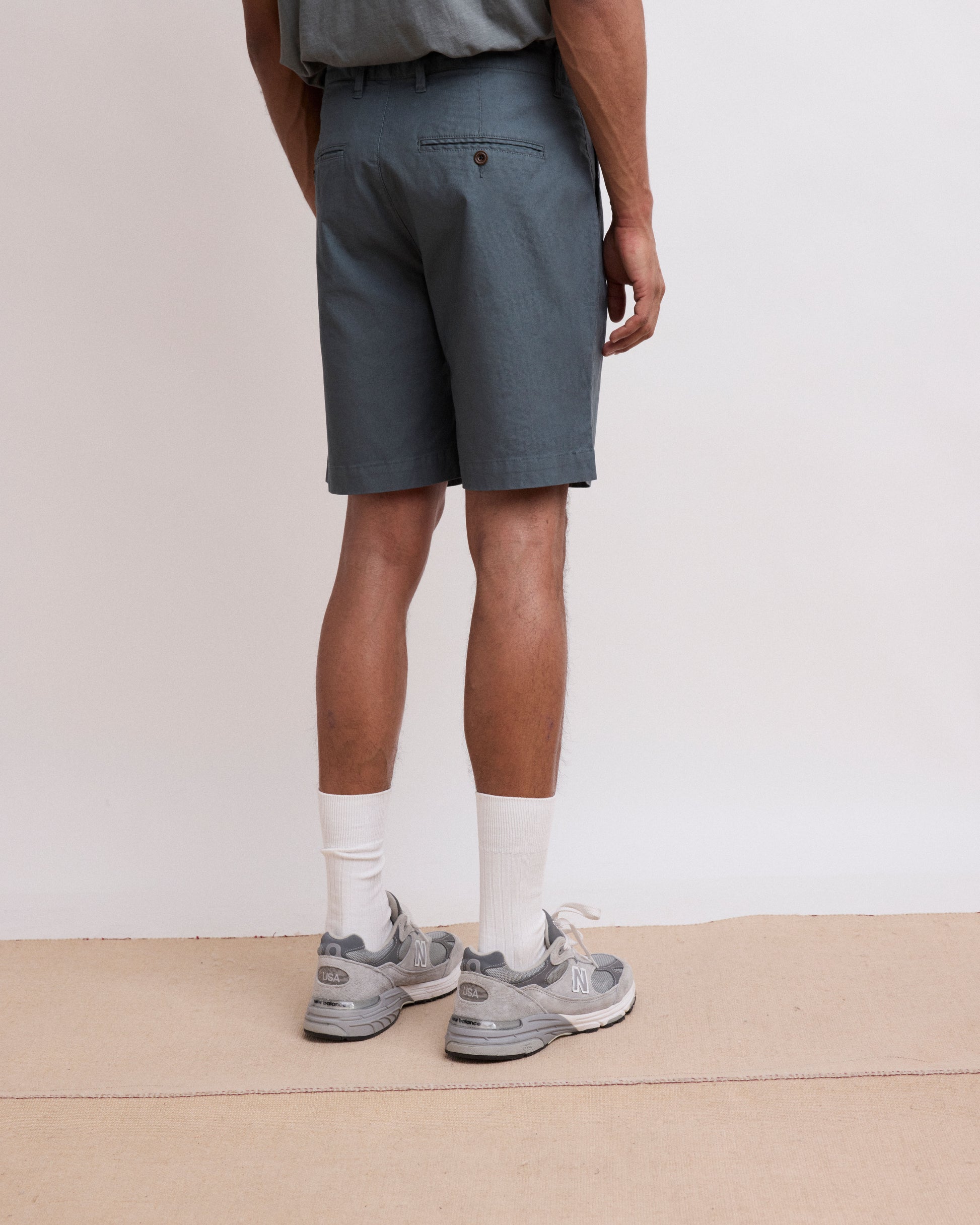 Short Homme en Piqué Stretch Vert Eucalyptus Byron