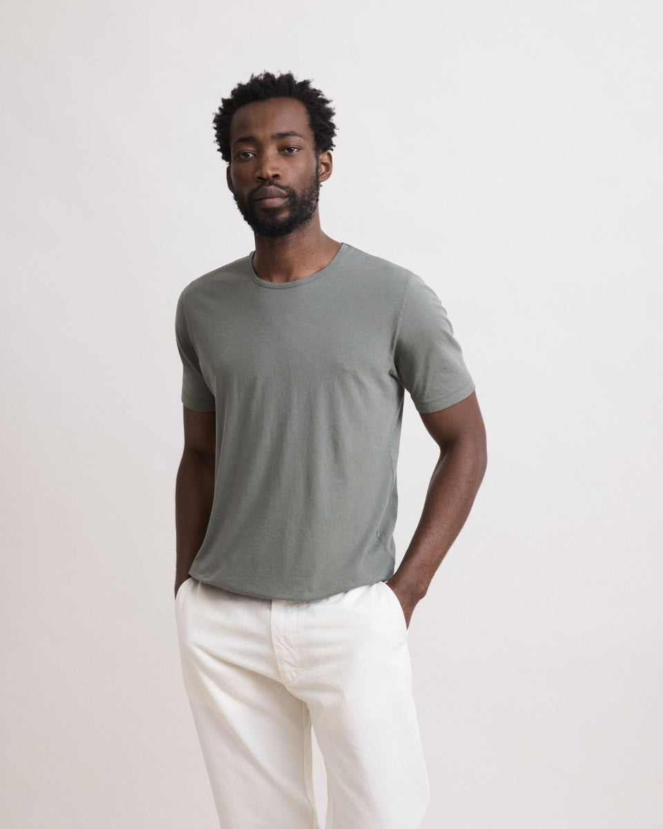 Light Crew Men's Military Green Light Jersey T-Shirt - Image principale