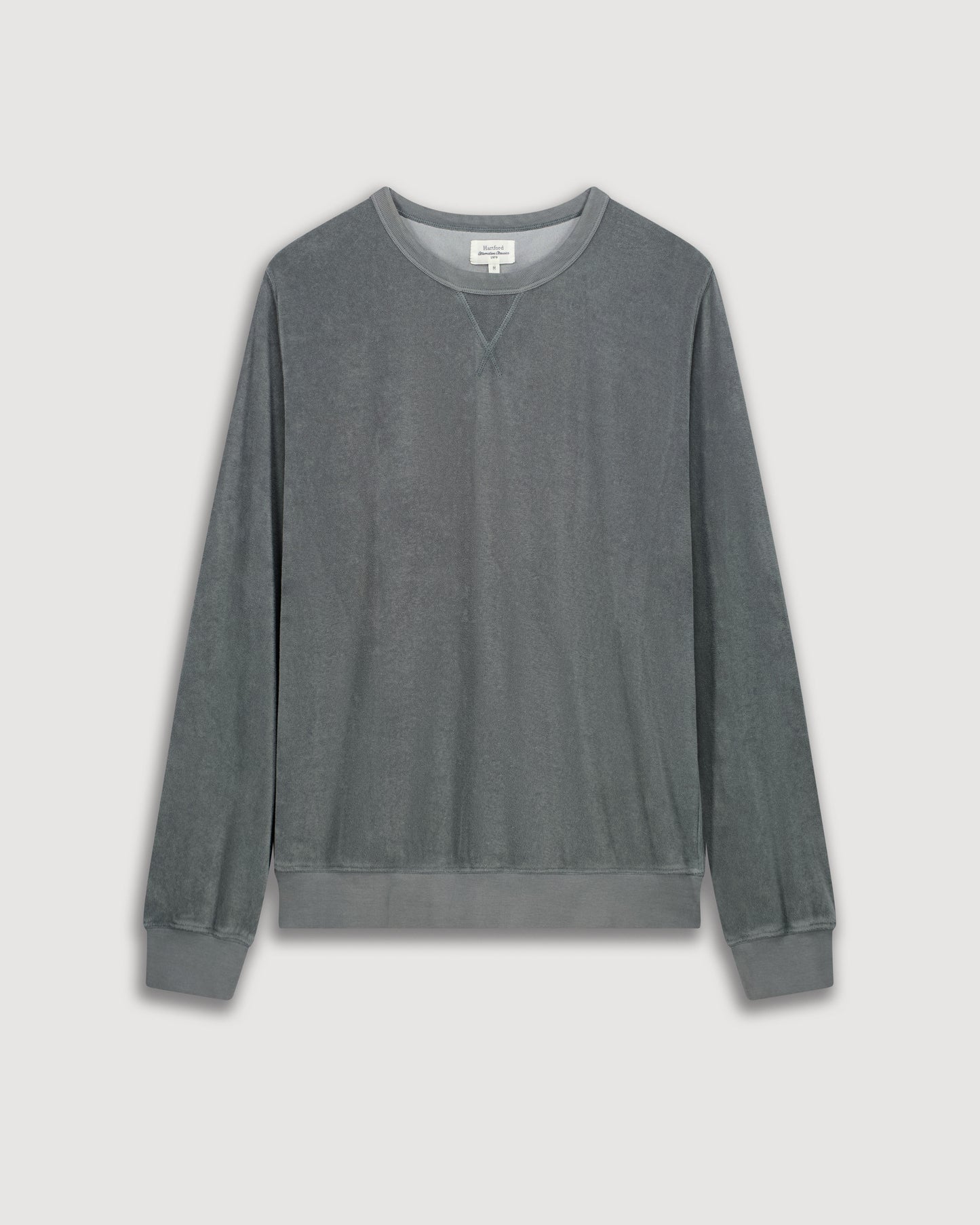 Sweatshirt Homme en Éponge Vert Olive