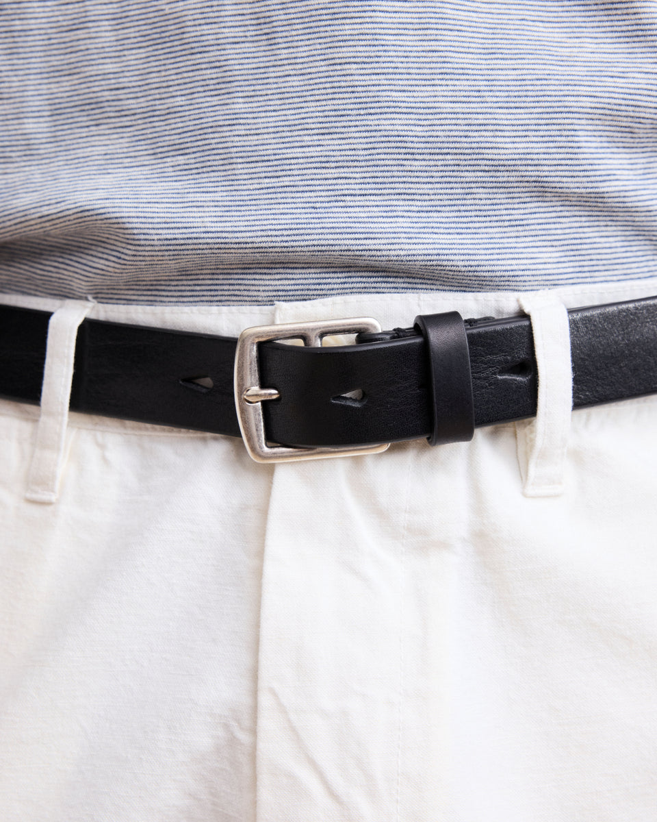 Austin Men's Black Leather Belt - Image alternative