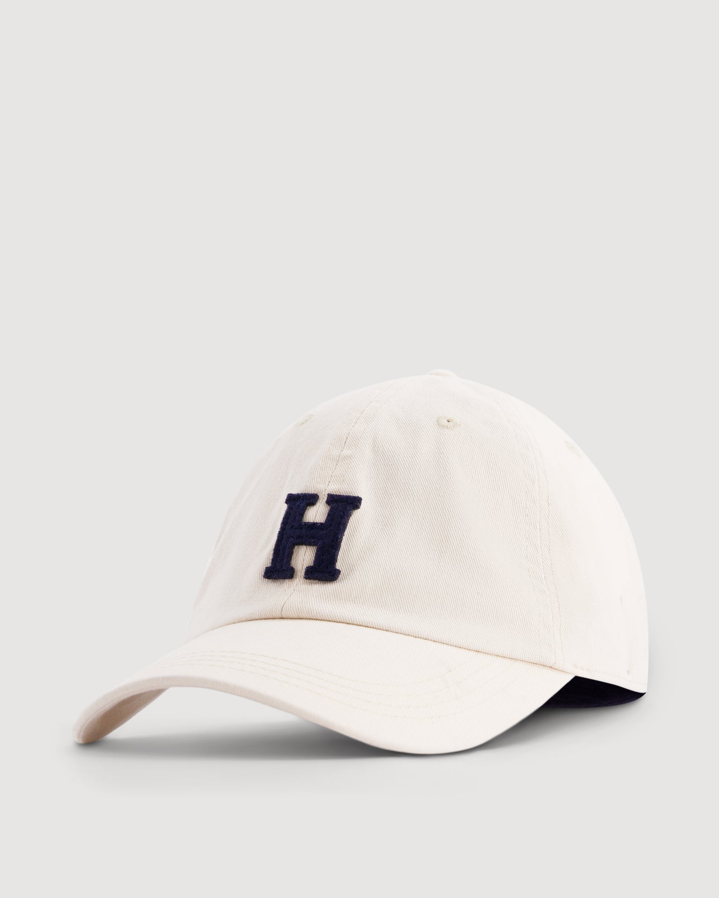 Cap H Men's Ivory Cotton Cap