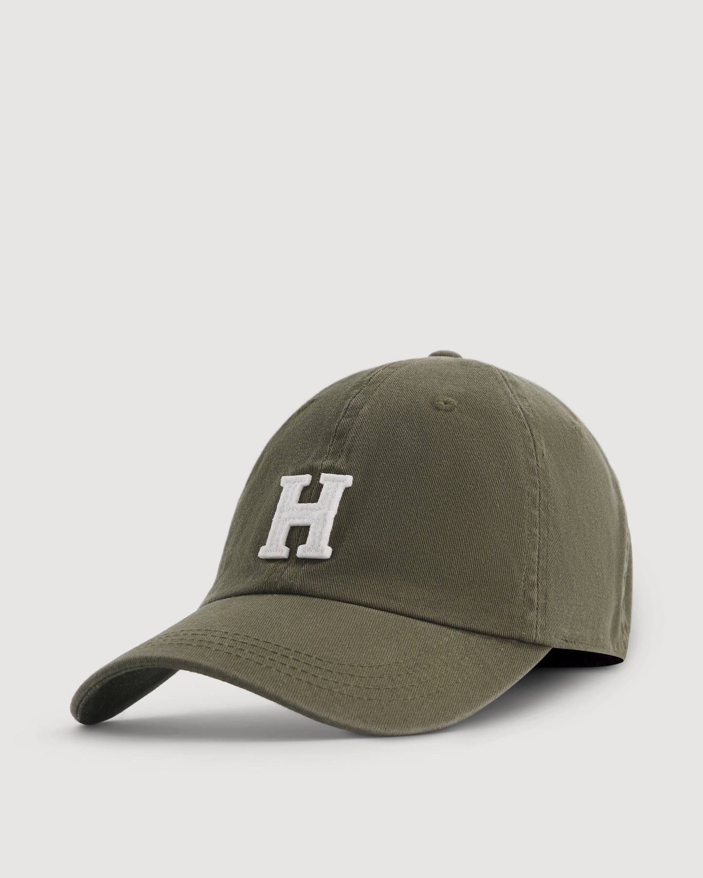 Cap H Men's Army Green Cotton Cap