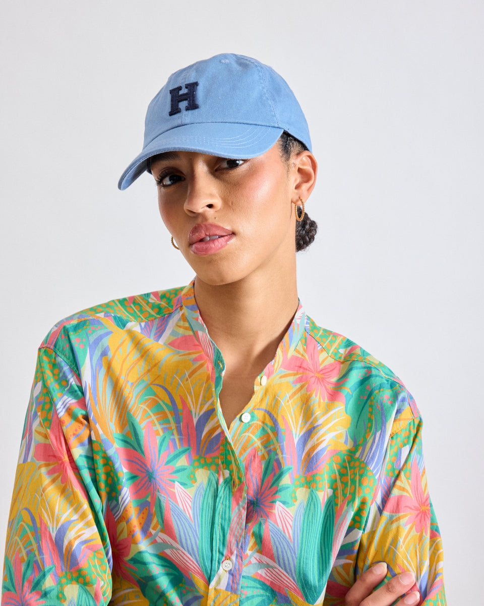 Cap H Women's Ocean Blue Cotton Cap - Image principale