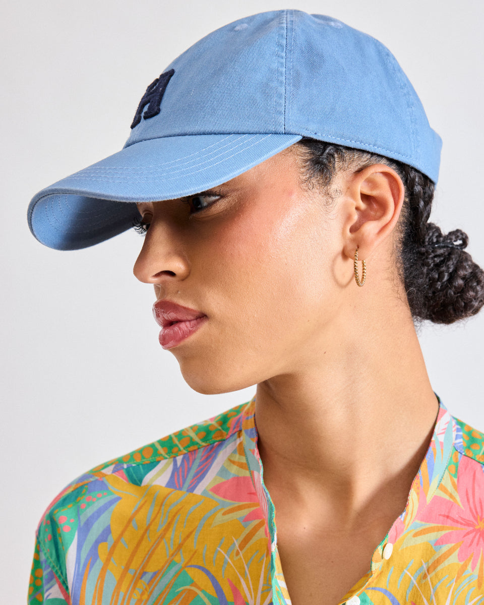 Cap H Women's Ocean Blue Cotton Cap - Image alternative