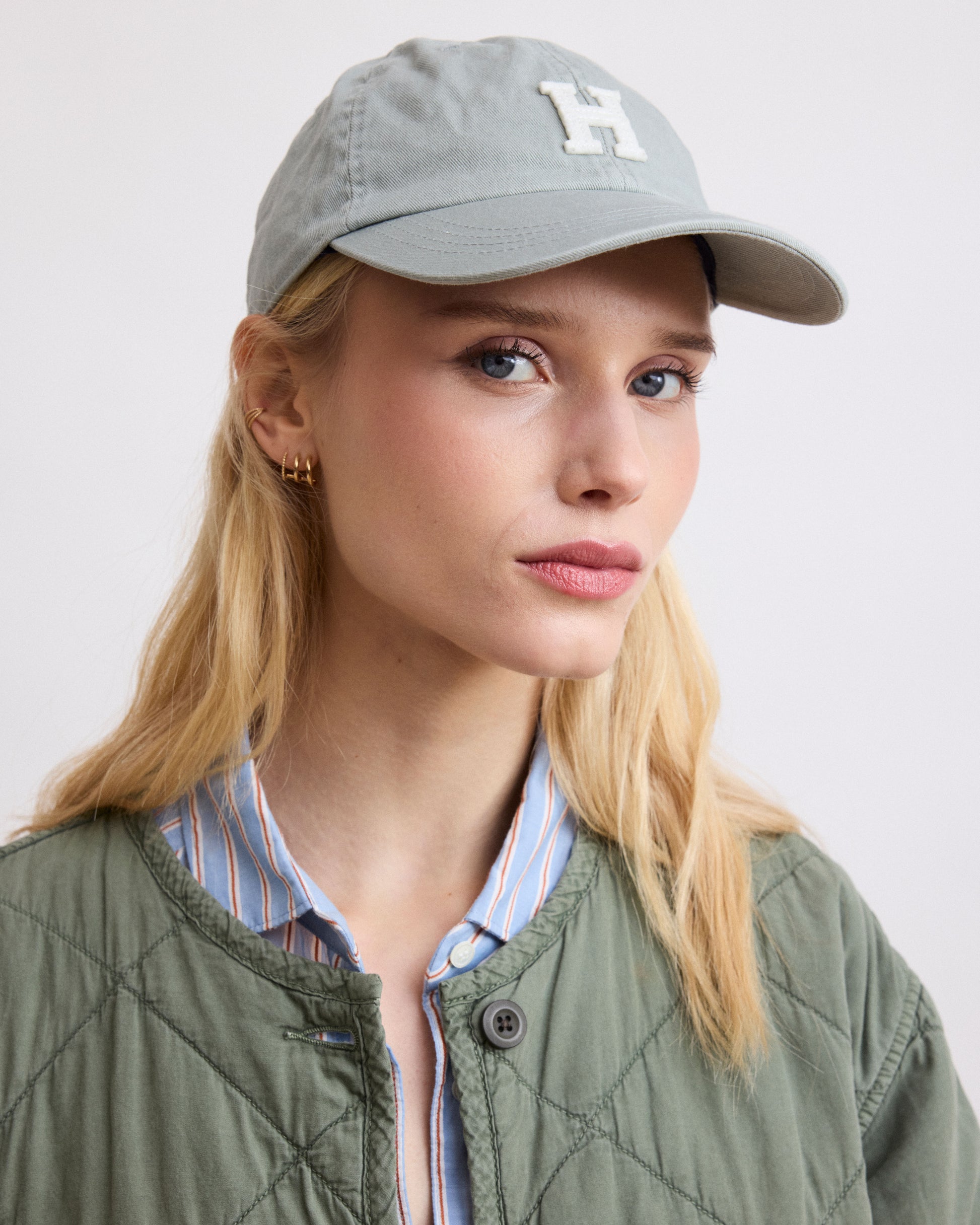 Casquette Femme en Coton Vert Jade Cap H