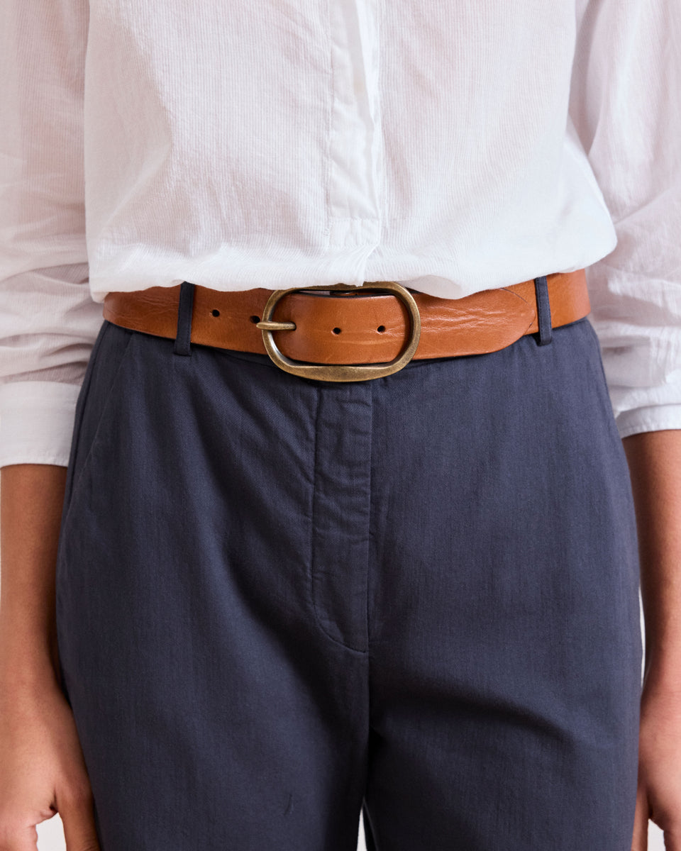 Angus Women's Brown Leather Belt - Image principale