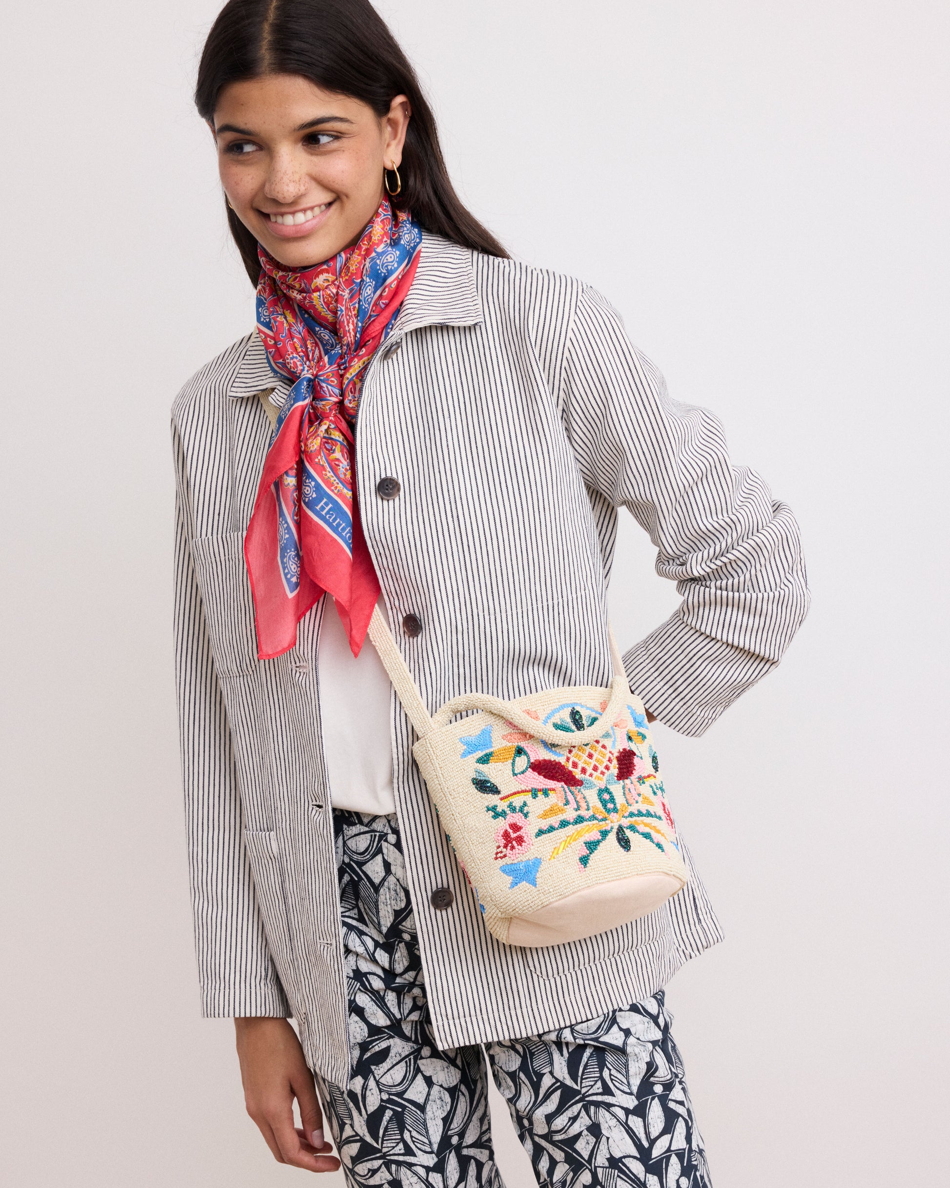 Sac Femme en Perles Multicolore Edith