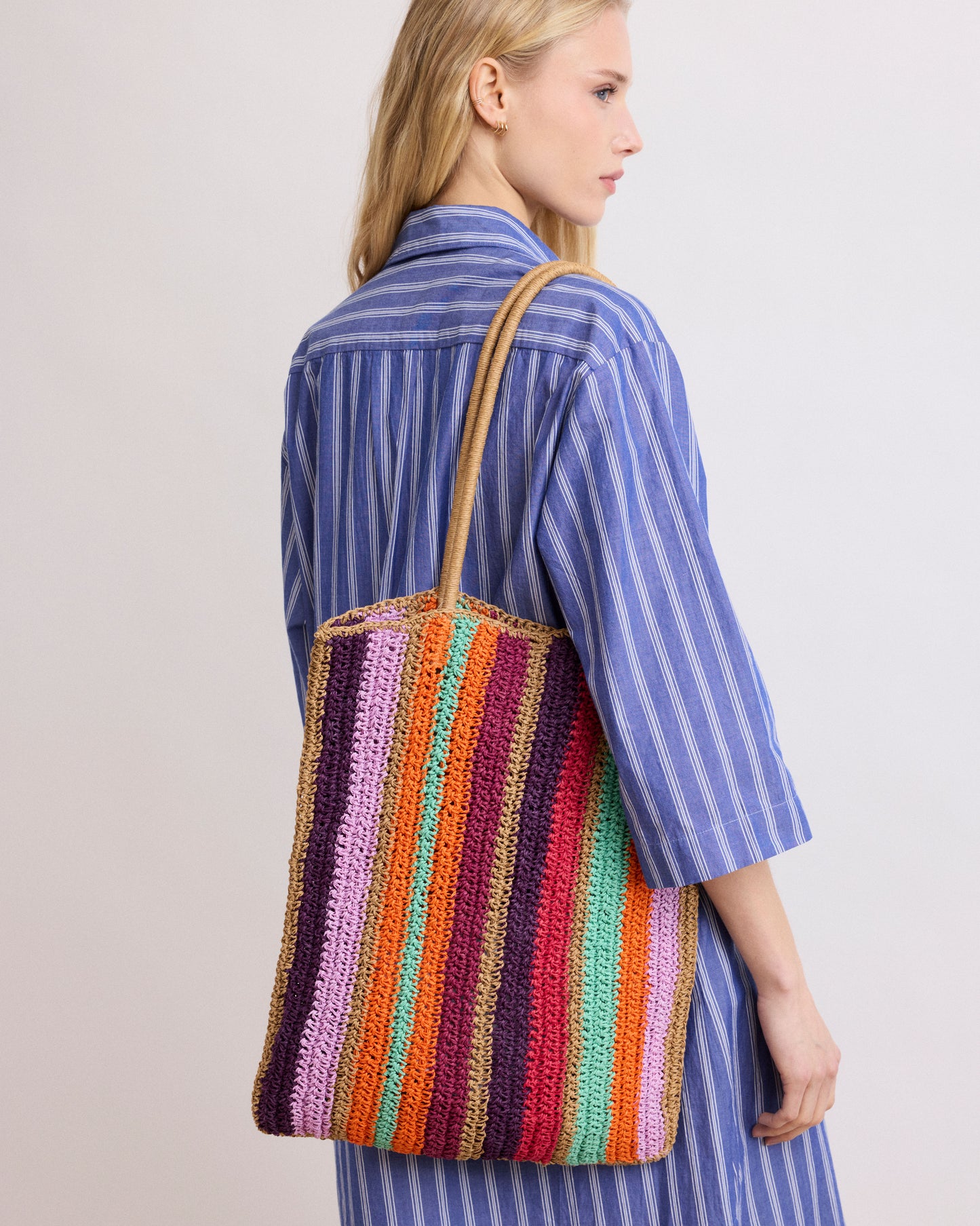 Sac Femme en Raphia Multicolore Exotique