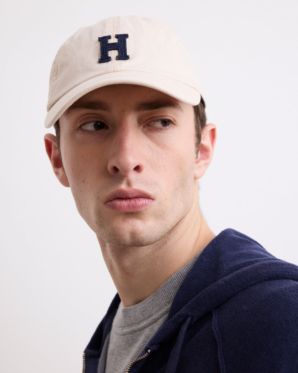 Cap H Men's Ivory Cotton Cap - Image alternative