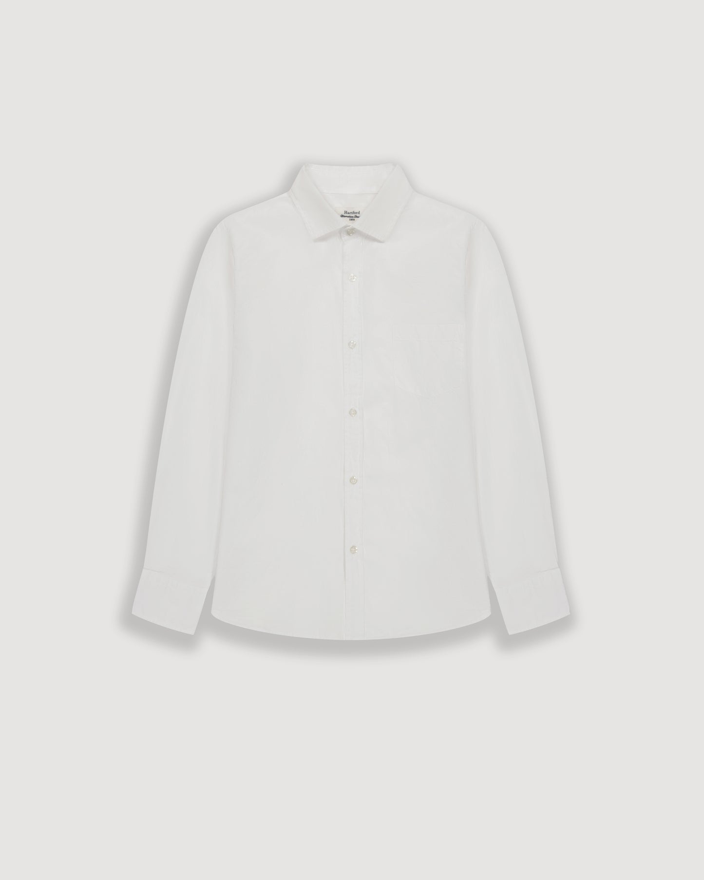 Chemise Garçon en Voile de Coton Blanc Paul