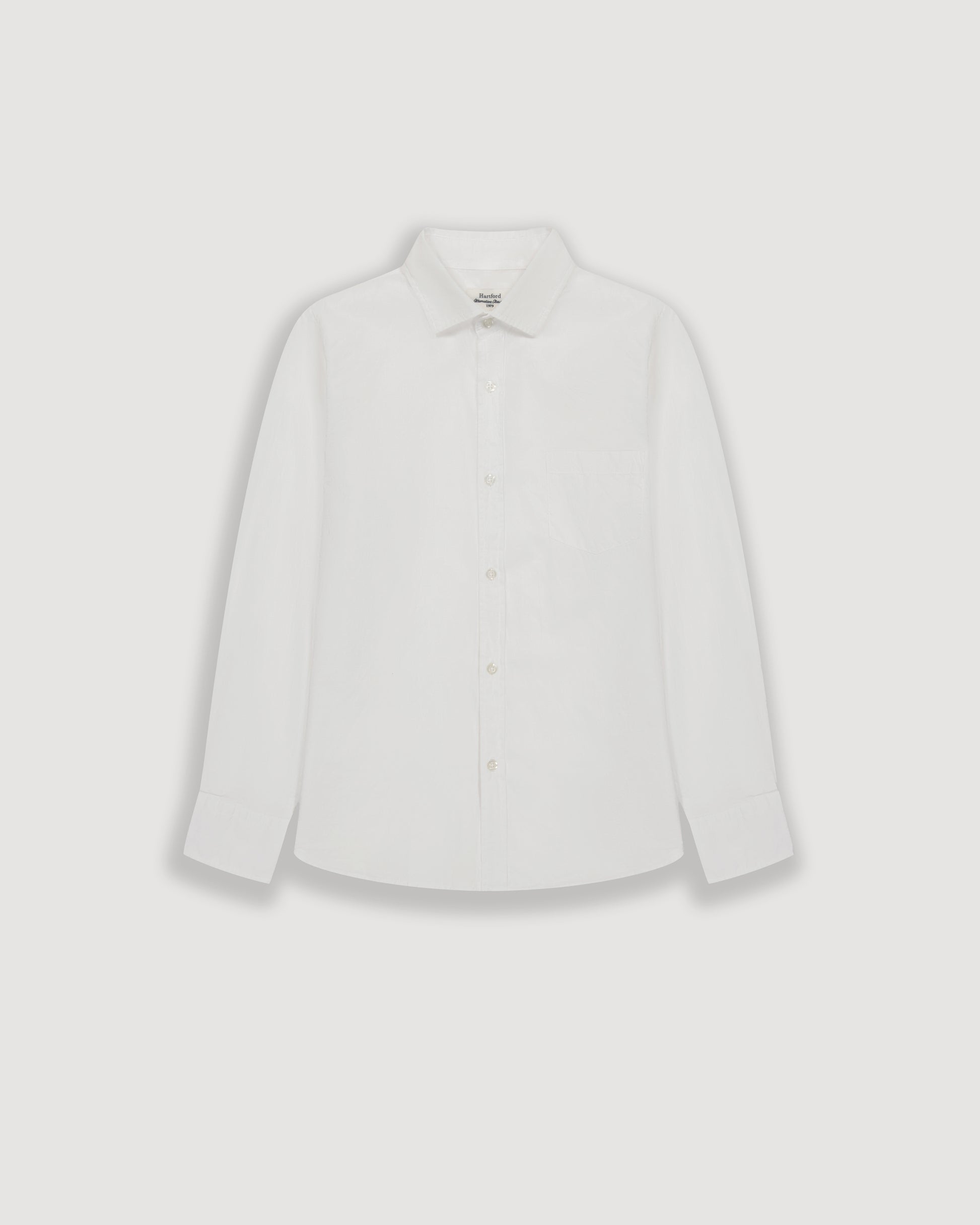 Chemise Garçon en Voile de Coton Blanc Paul