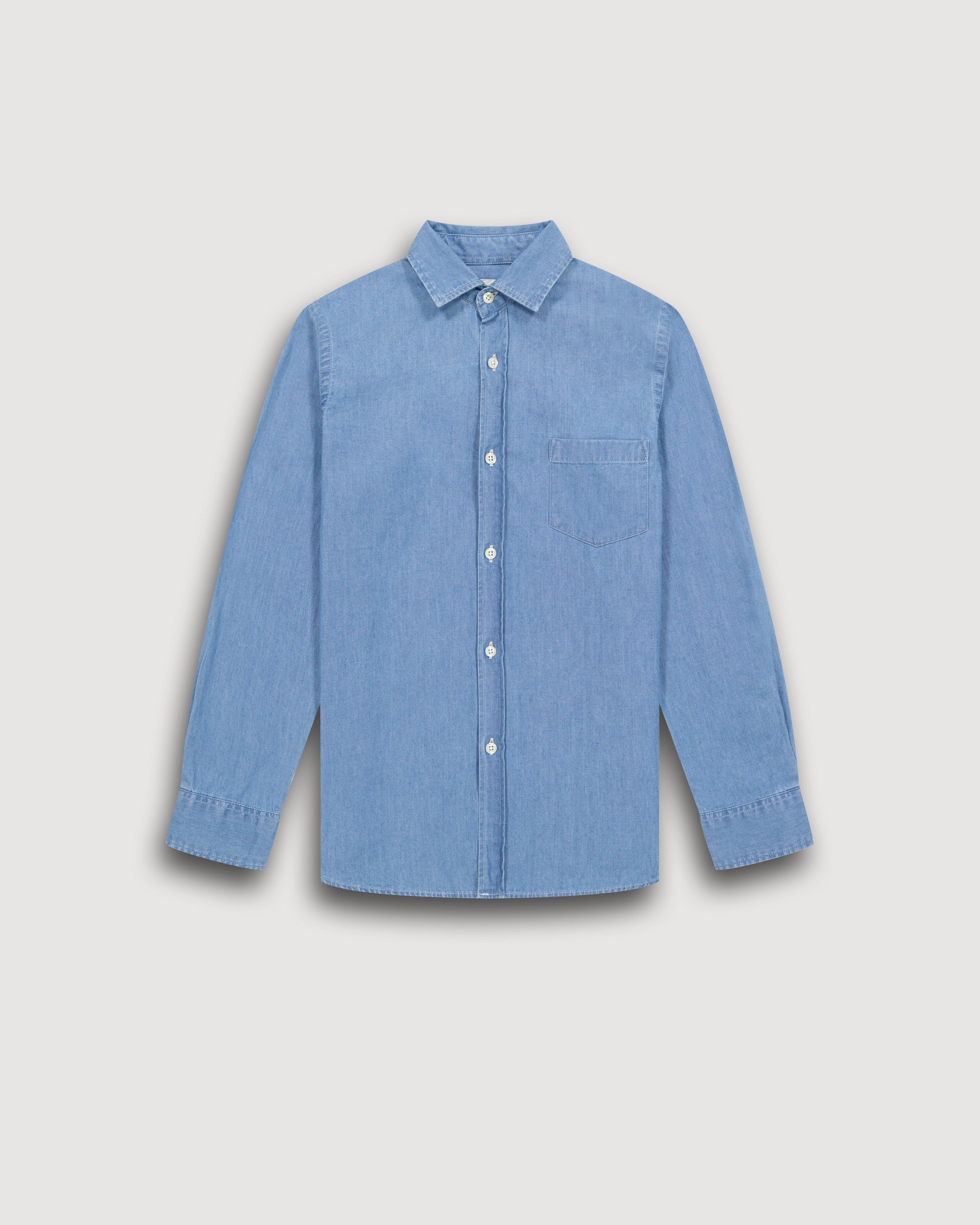 Chemise Garçon en Denim léger Indigo Paul