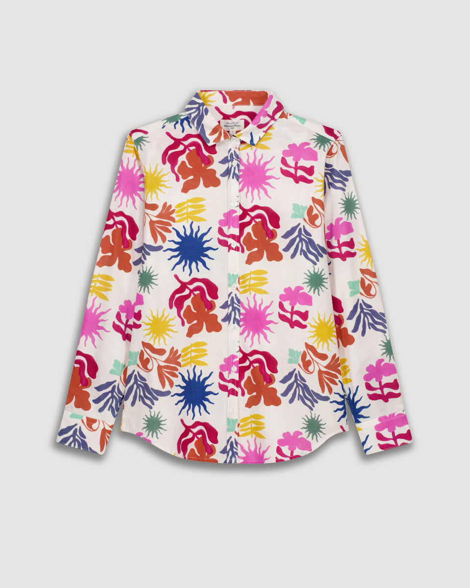 Chemise Femme en Coton Imprimé Estival Multicolore Corazon - Image 3