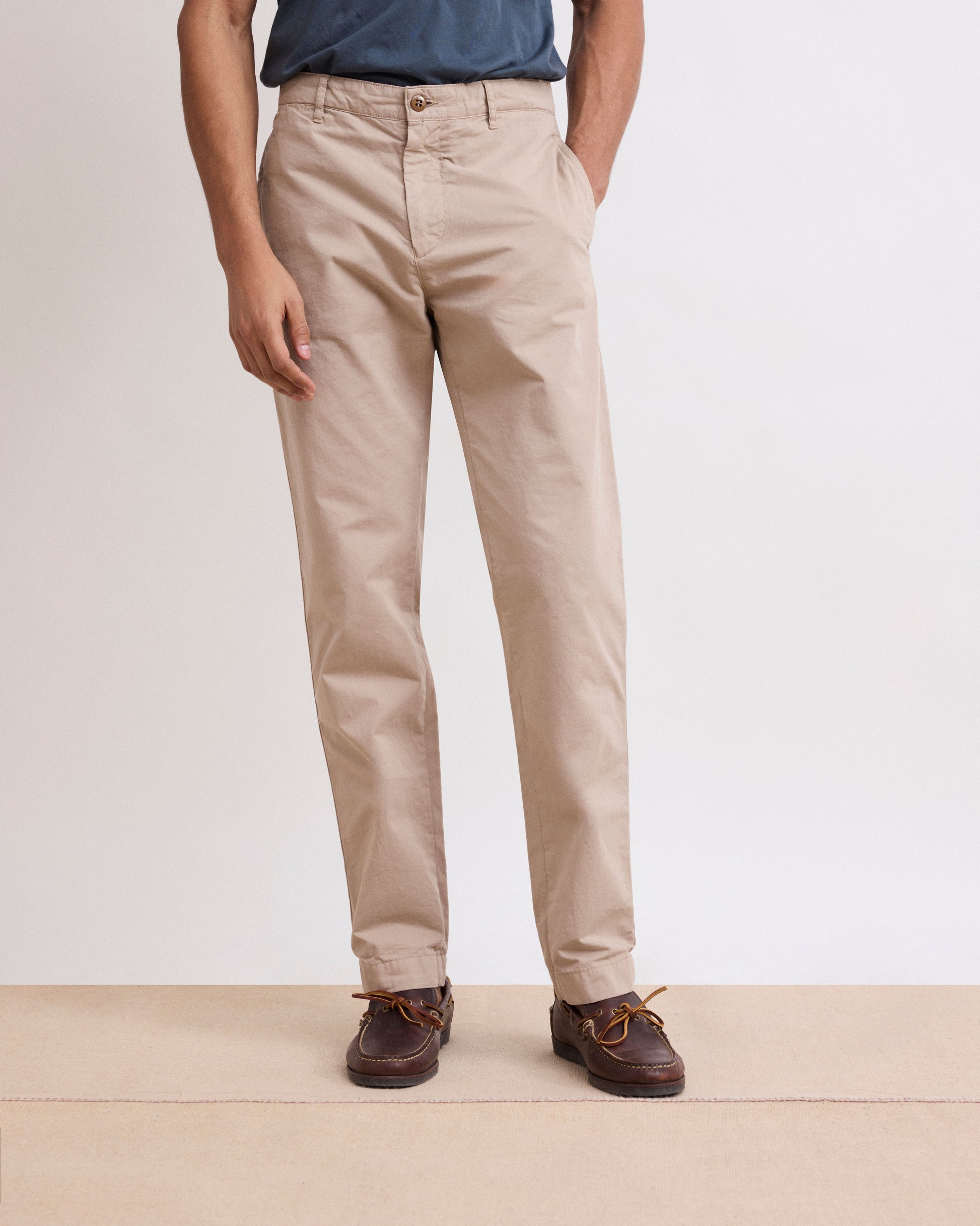 Pantalon Homme Chino Beige Tex