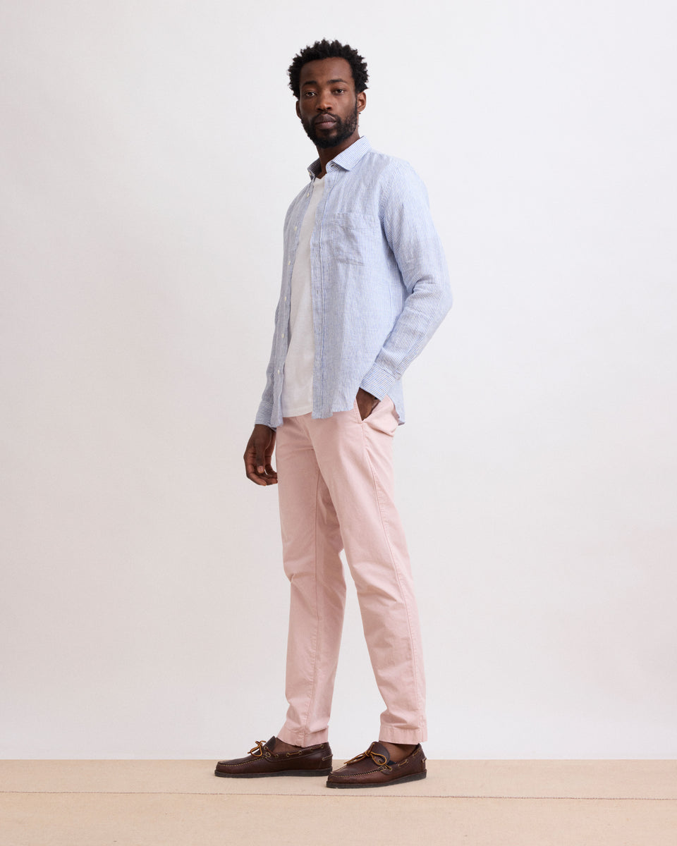 Pantalon Homme Chino Rose Pâle Tex - Image principale