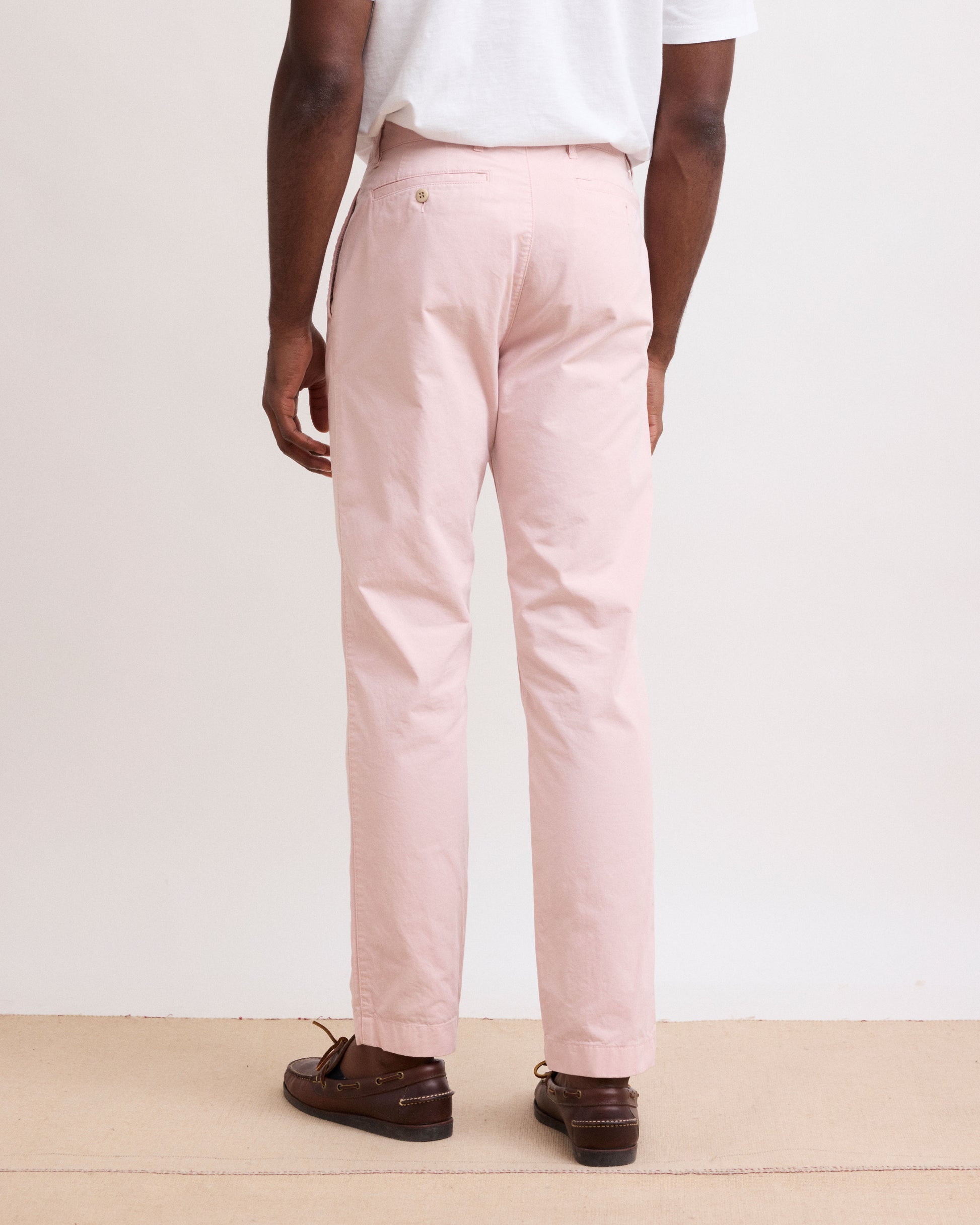 Pantalon Homme Chino Rose Pâle Tex