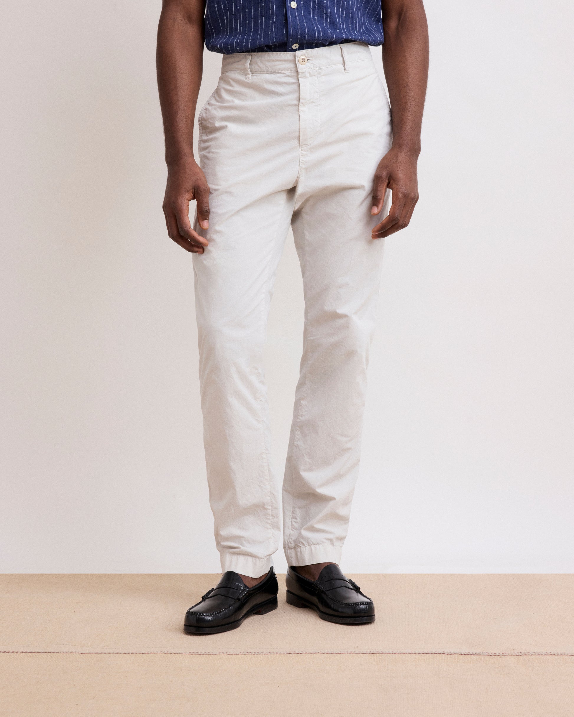 Pantalon Homme popeline légère Craie Tex