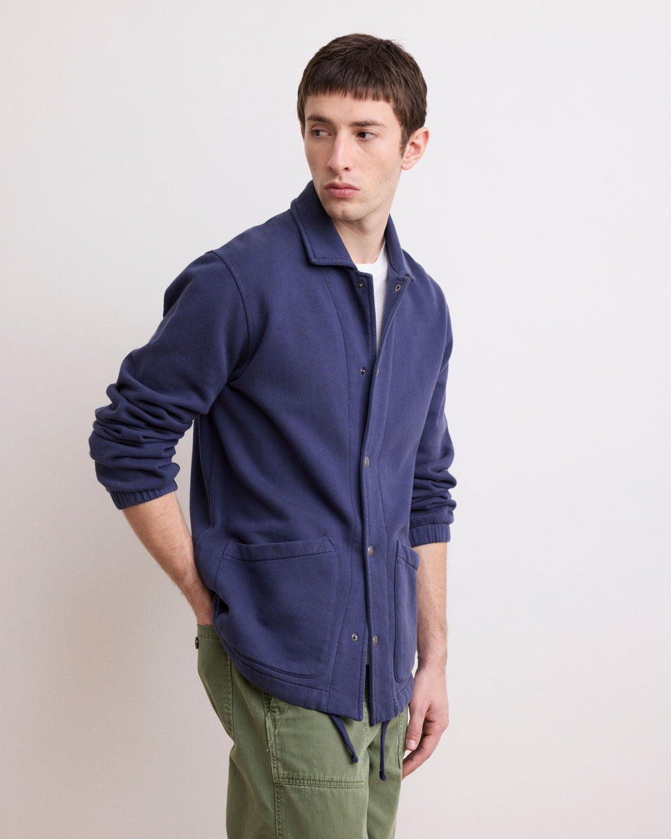 Coach Men's Deep Blue Coach Fleece Jacket - Image principale