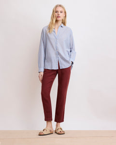 Pantalon Femme en Lin Acajou Pirouette