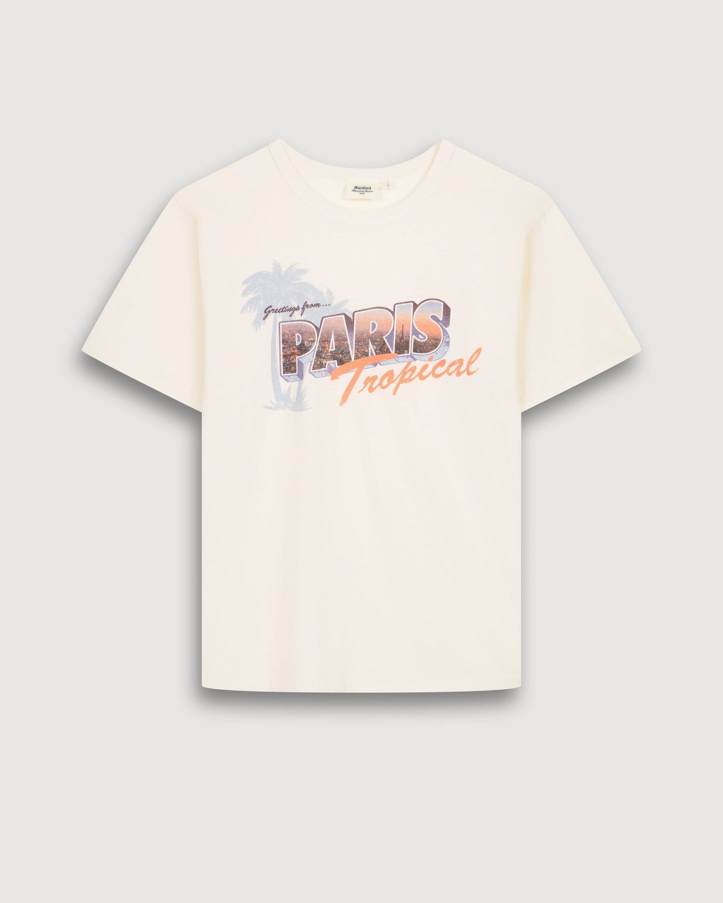 Tropical Women's Off-White Printed Cotton T-shirt