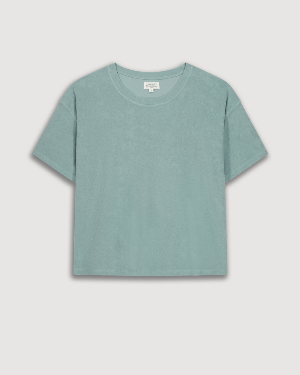 Tetua Women's Agave Green Terry T-shirt - Image 3