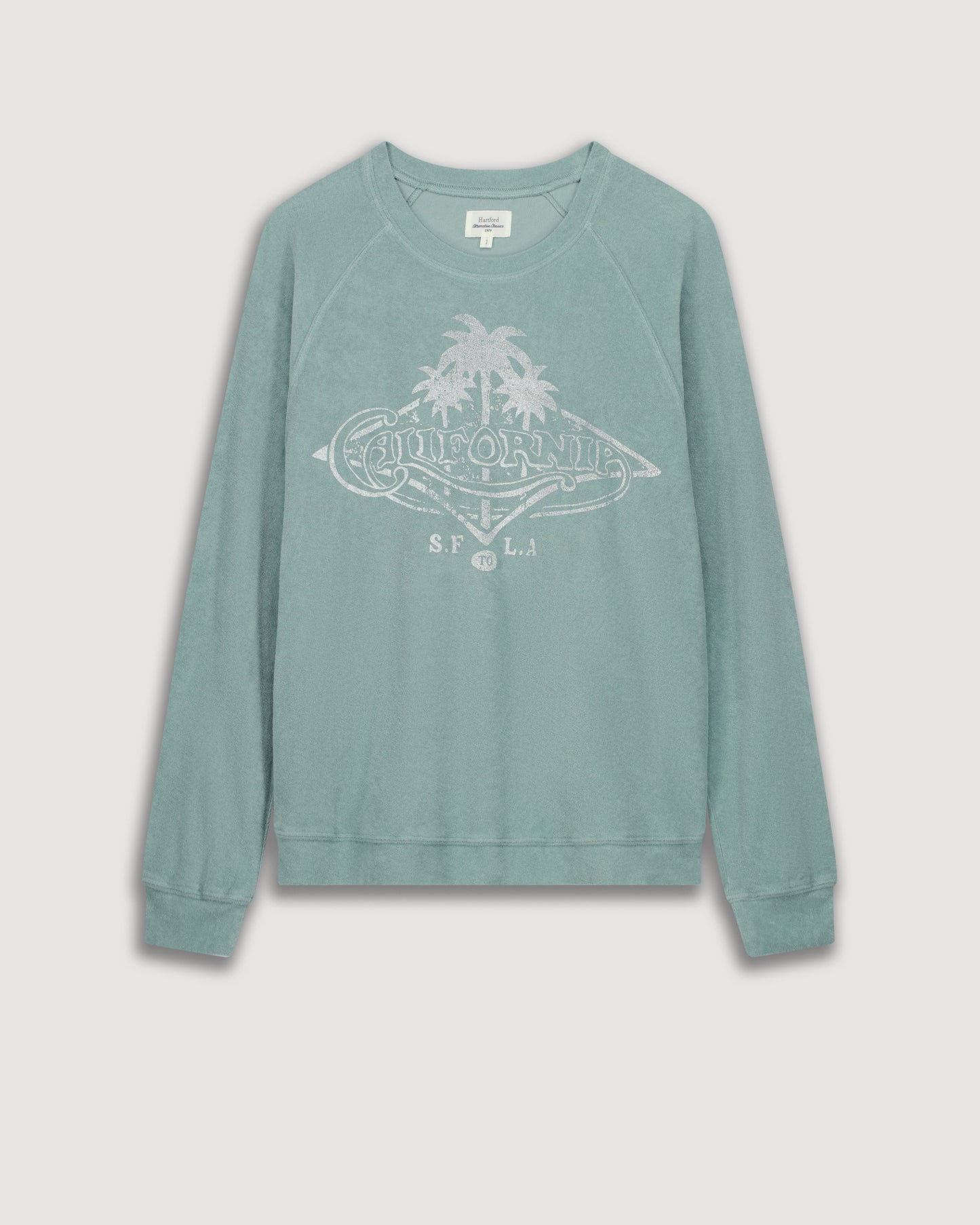 Sweatshirt Femme en Éponge Vert Agave Talifornia