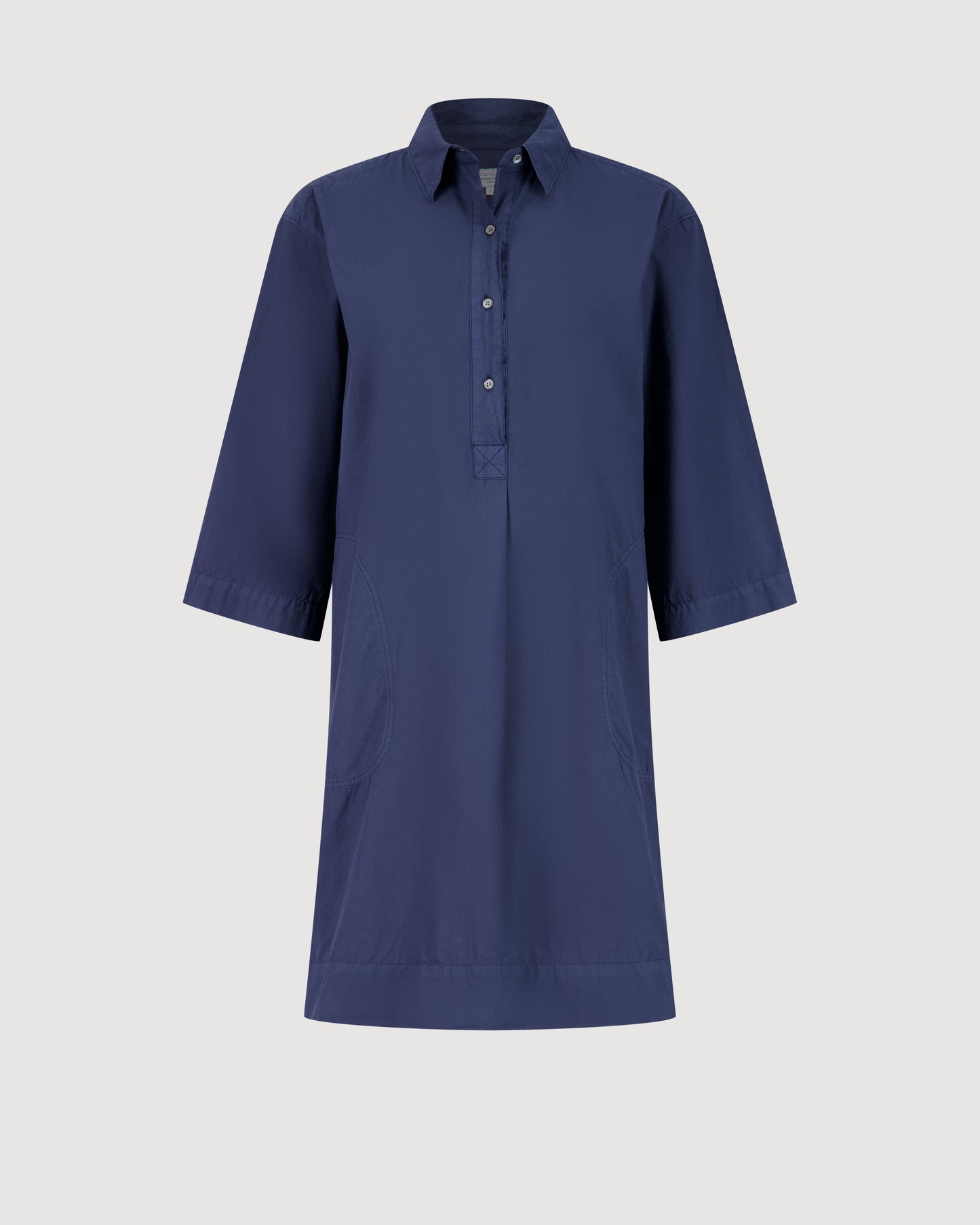 Robe Femme en Popeline Bleu Marine Rank