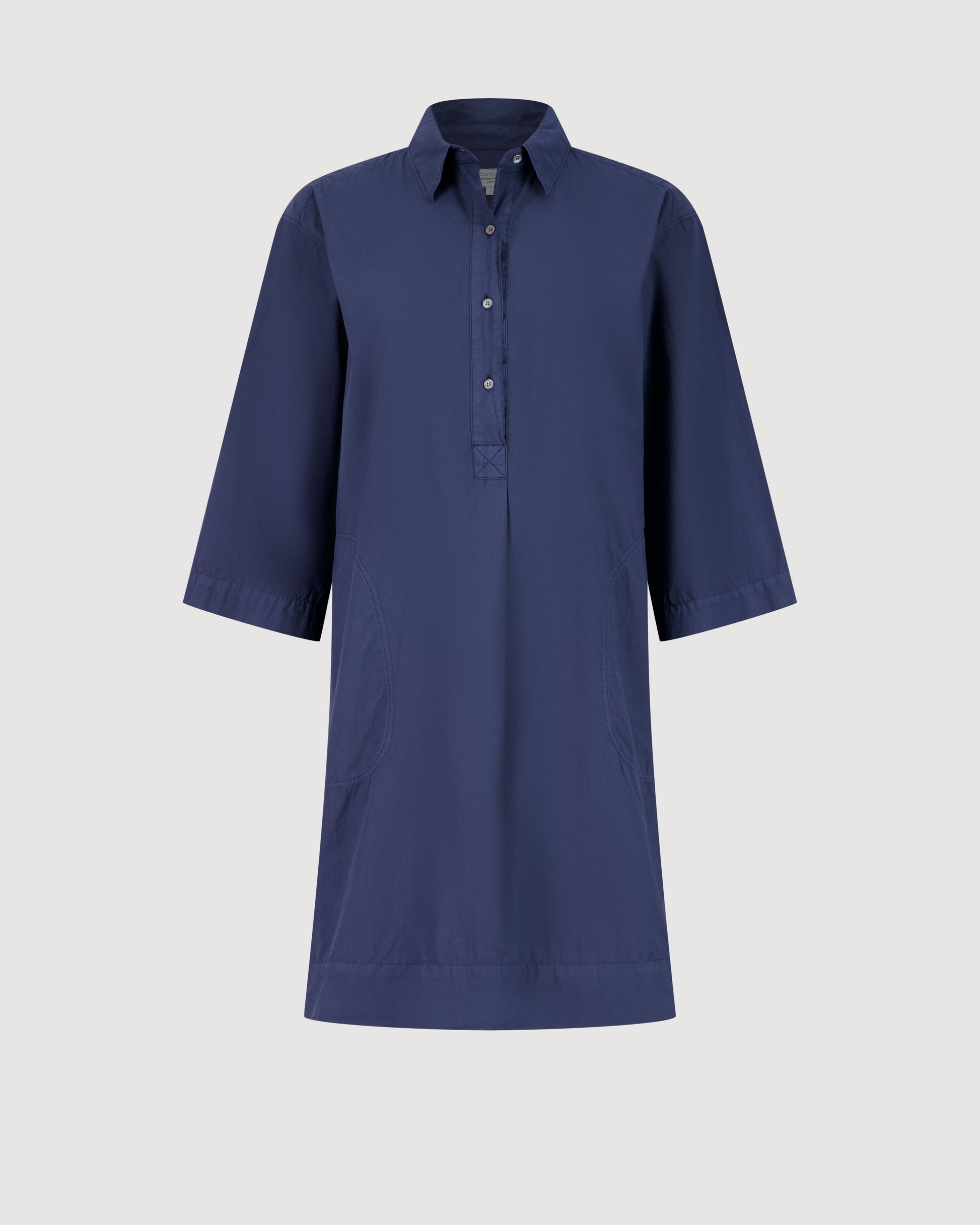 Robe Femme en Popeline Bleu Marine Rank