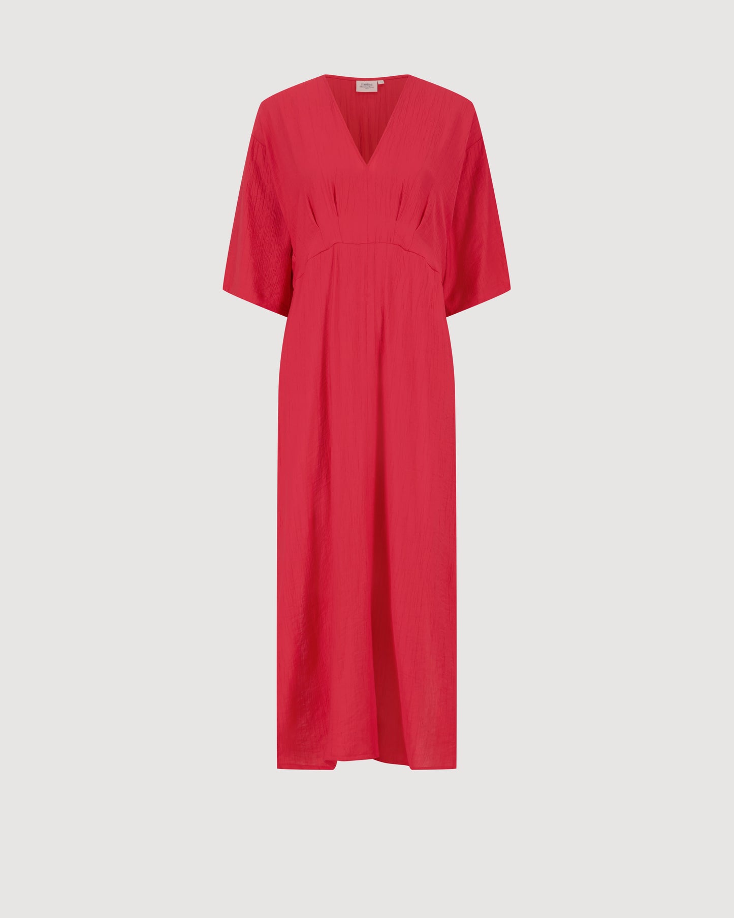 Robe Femme en Viscose Froissée Rouge Remusa