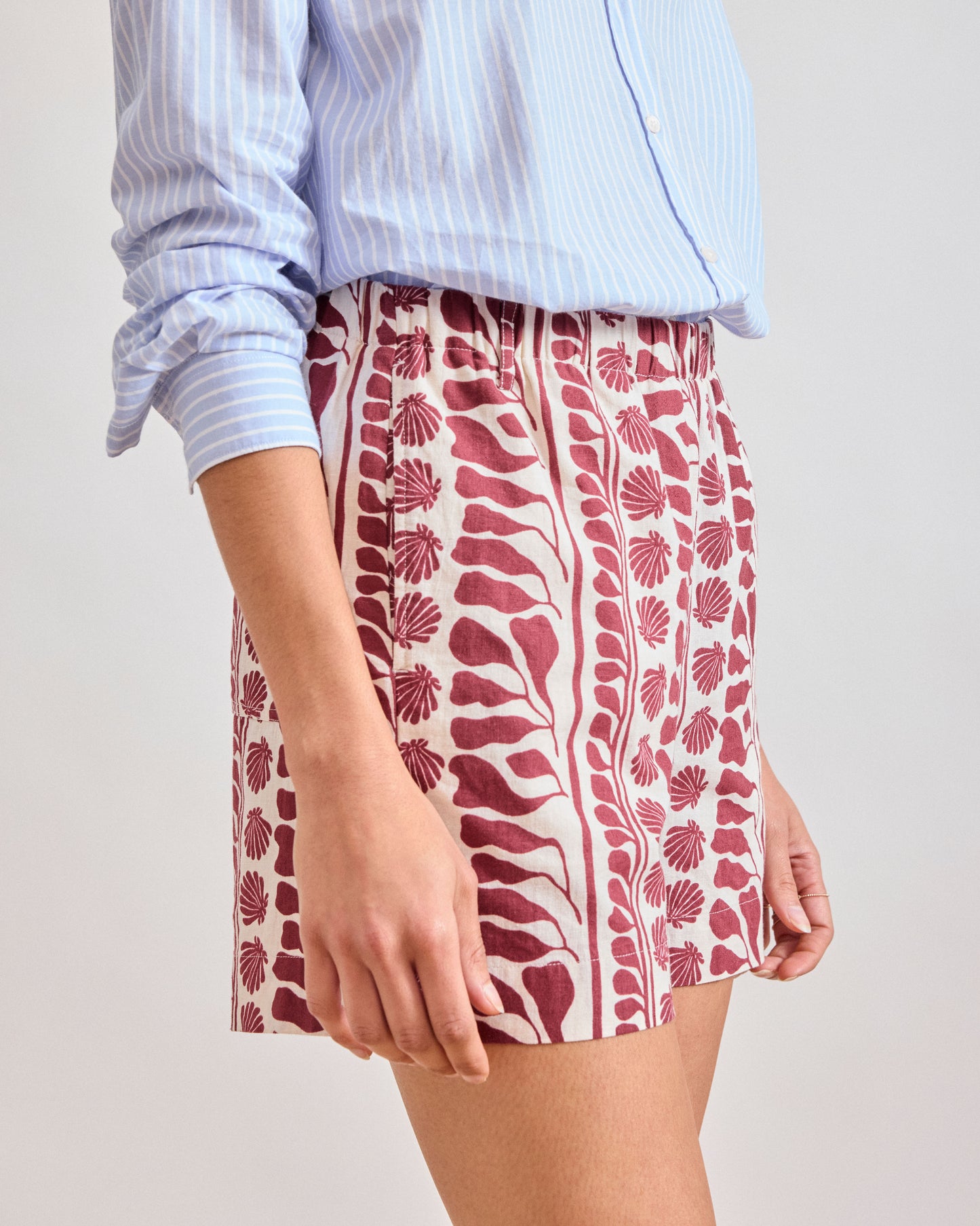 Short Femme en Lin & Coton Acajou Stef