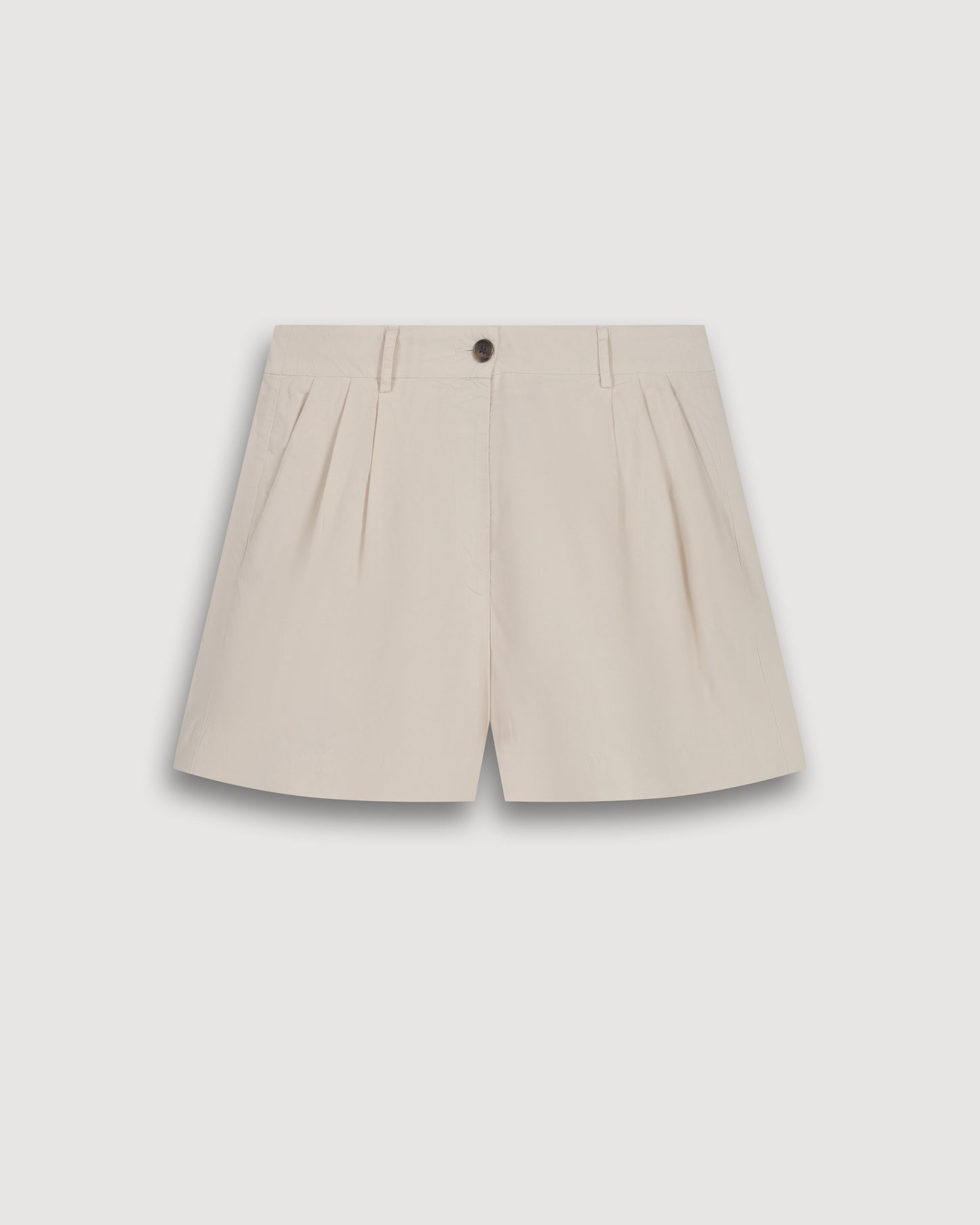 Short Femme en Popeline Beige Sunday