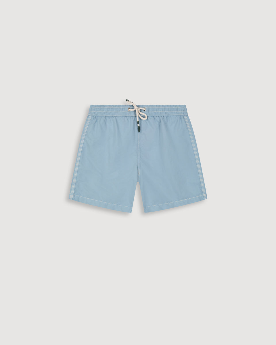 Achille Boy's Lovat Green Classic Swim Trunks - Image principale