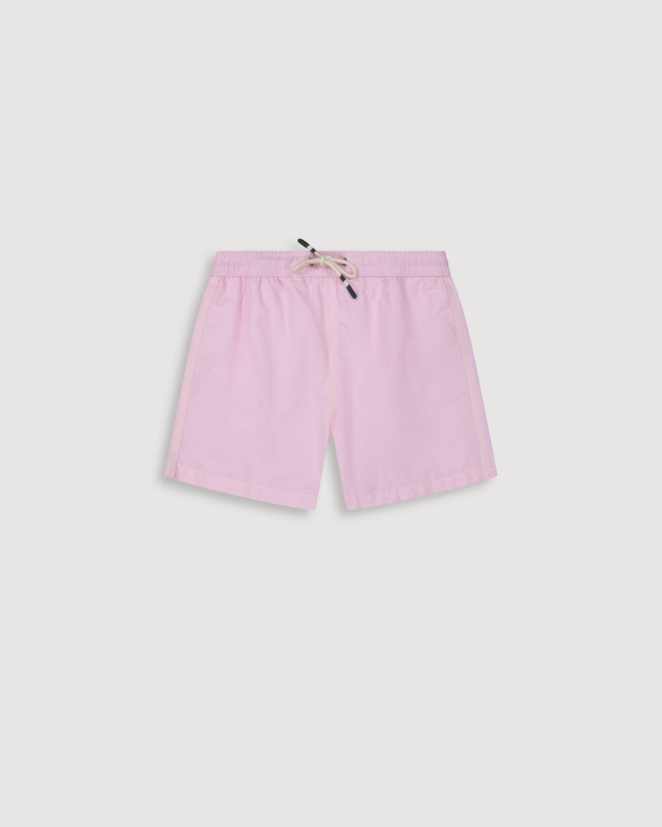 Achille Boy's Faded Pink Classic Swim Trunks - Image principale