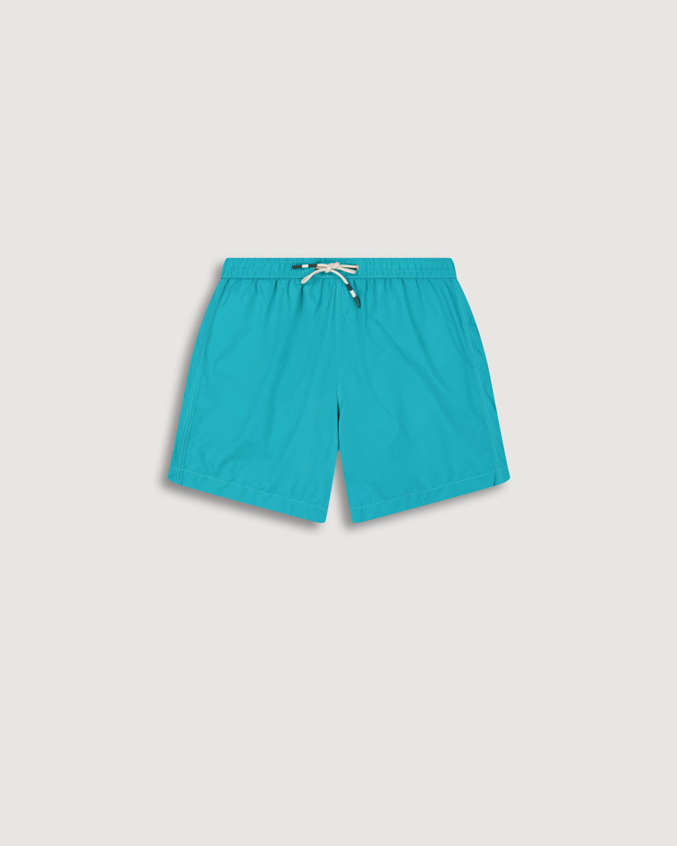 Achille Boy's Turquoise Lightweight Swim Trunks - Image principale