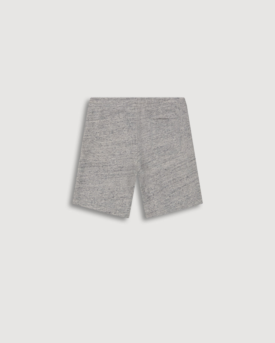 Boy's Heather Grey Slub Cotton Shorts - Image alternative