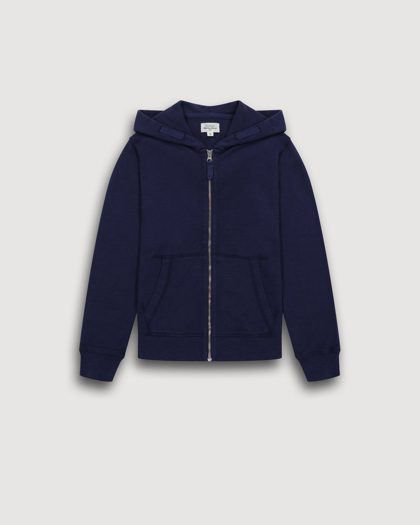 Sweatshirt Garçon en Coton Flammé Bleu Marine Hoody