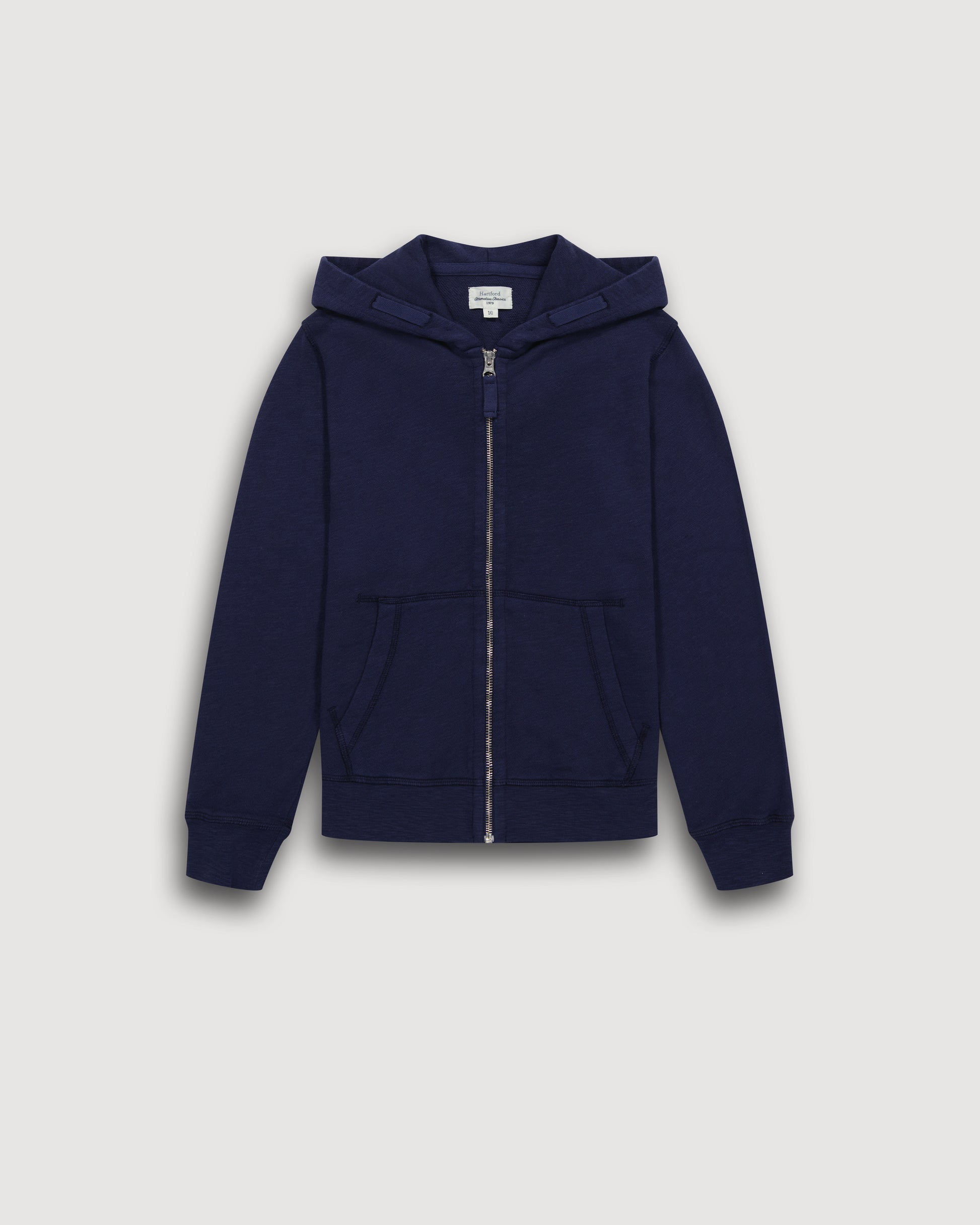 Sweatshirt Garçon en Coton Flammé Bleu Marine Hoody