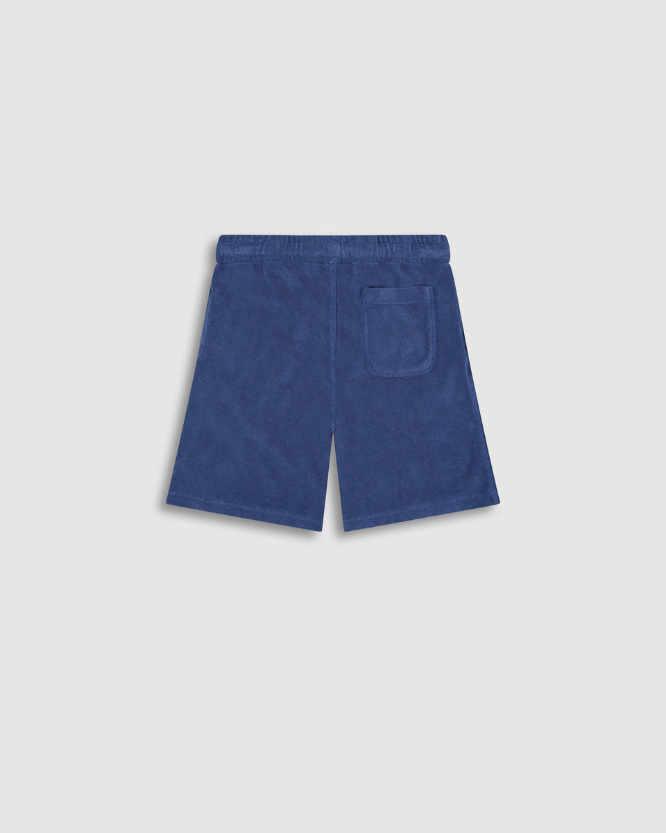 Short Garçon en Éponge Bleu Cobalt - Image alternative