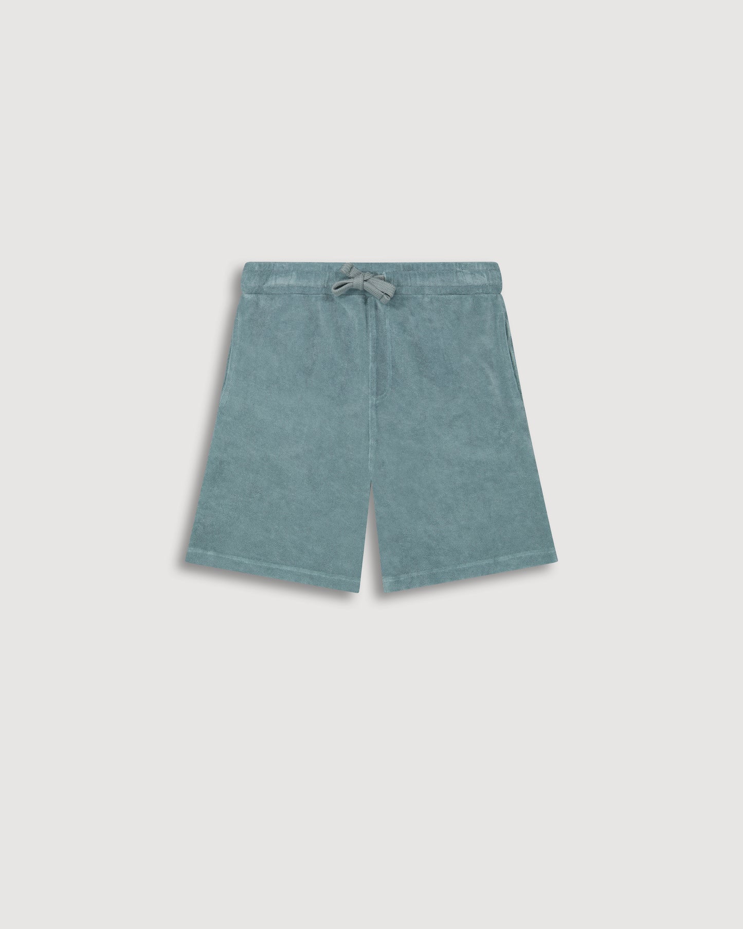 Short Garçon en Eponge Vert Celadon