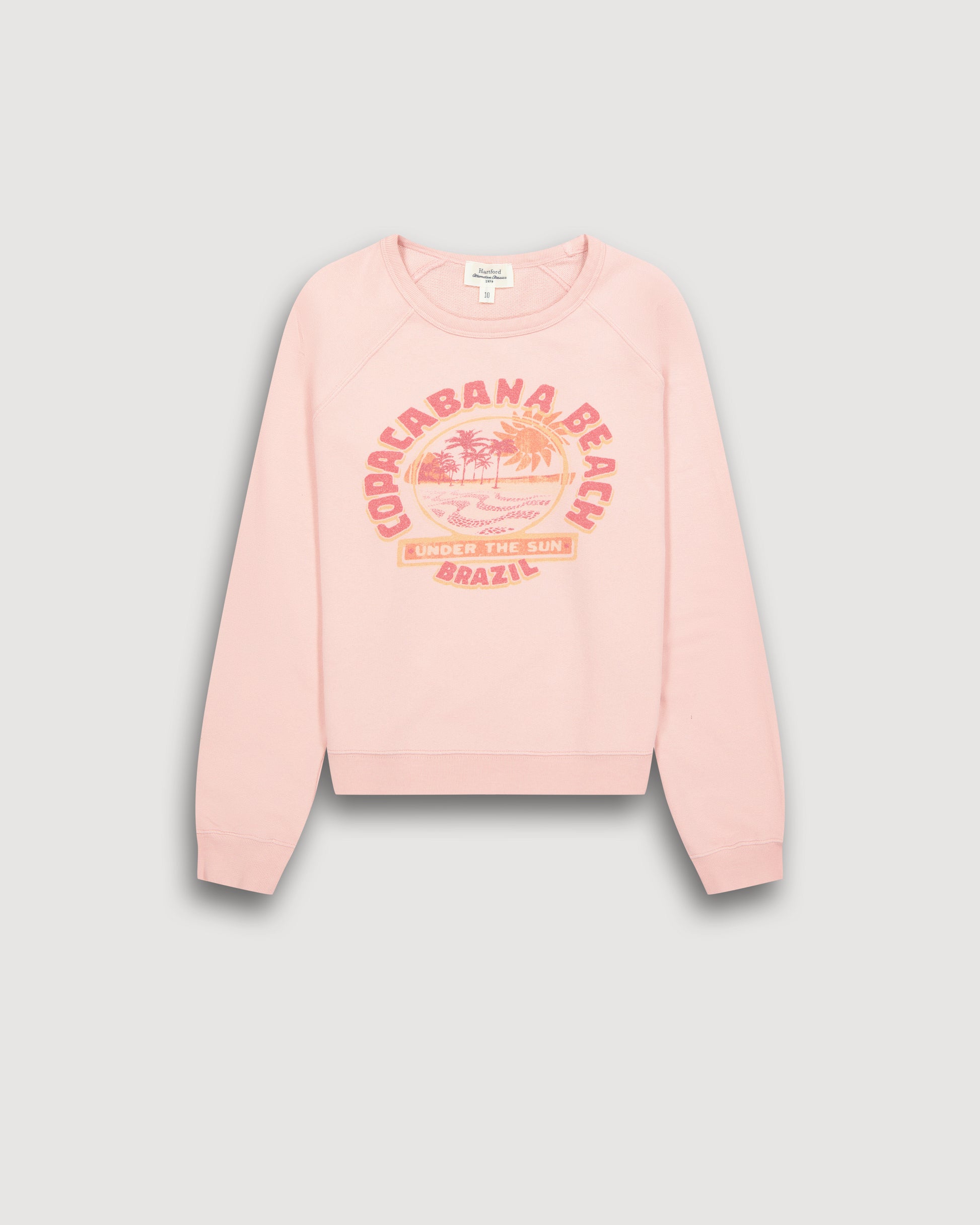 Sweatshirt Fille en Molleton Rose Tabana