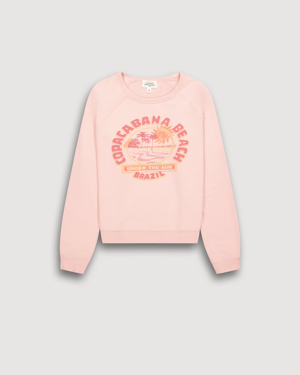 Tabana Girl's Pink Fleece Sweatshirt - Image principale