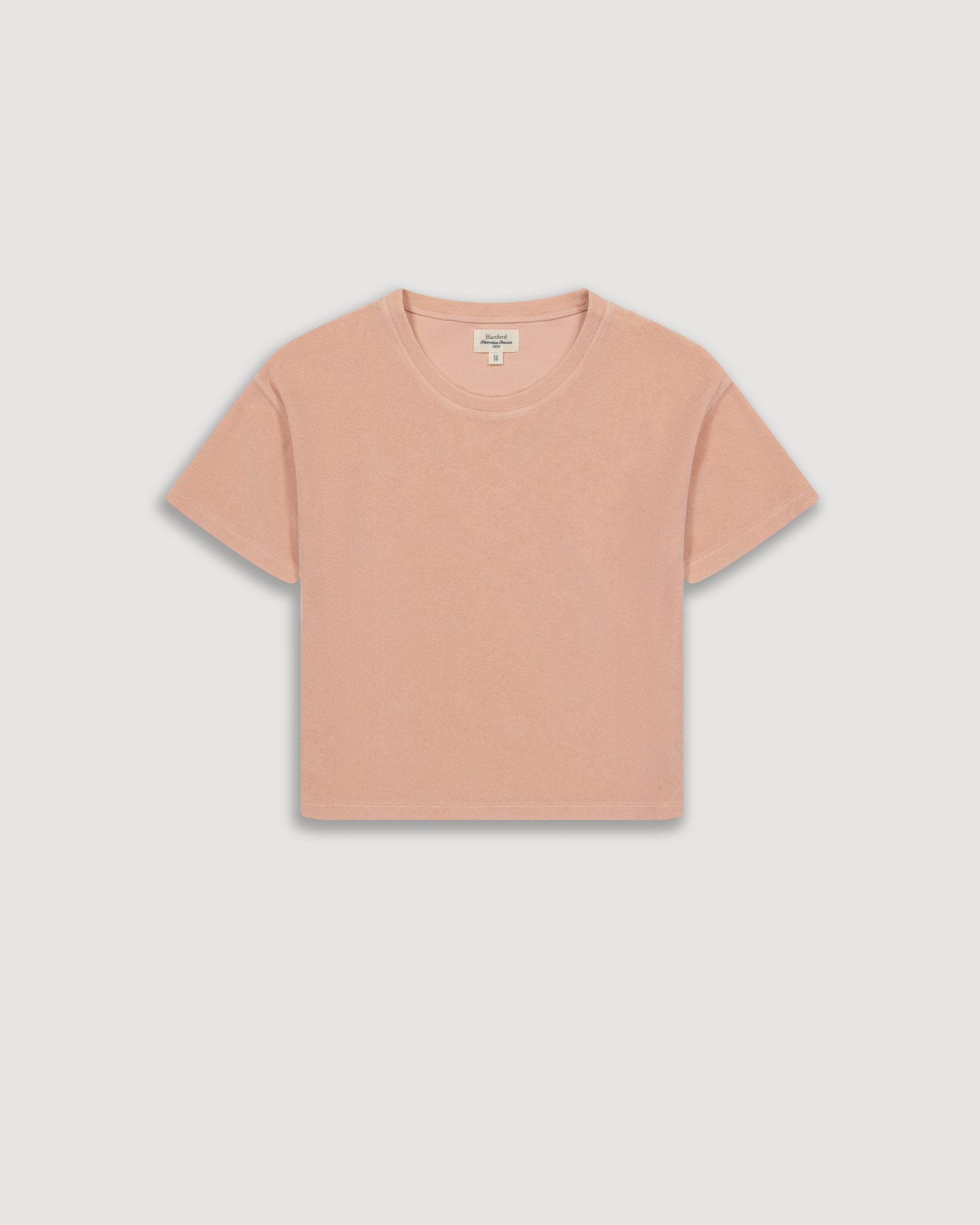 Tee Shirt Fille en Eponge Rose Tetua