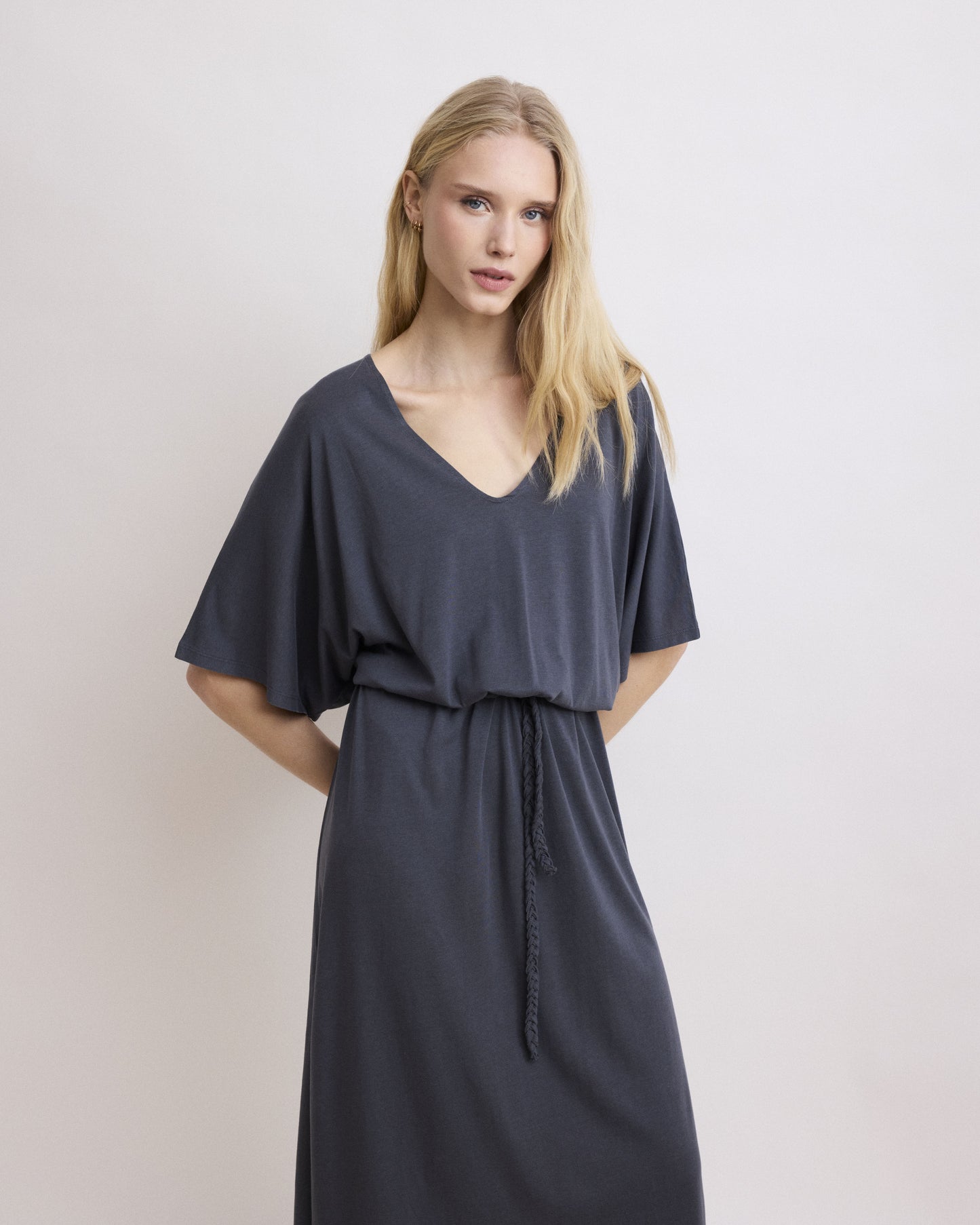 Robe Femme en Lyocell et coton Carbone Thori